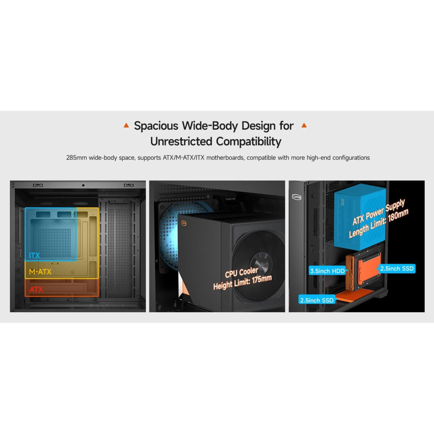 Корпус PcCooler CPS C3 T700 ARGB BK (C3-T700BKD401-GL)
