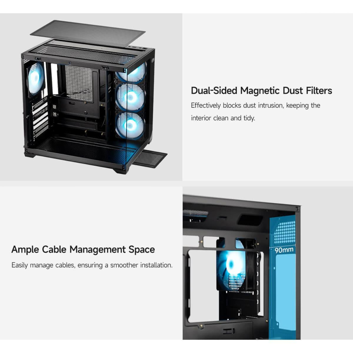 Корпус PcCooler CPS C3 T700 ARGB BK (C3-T700BKD401-GL)