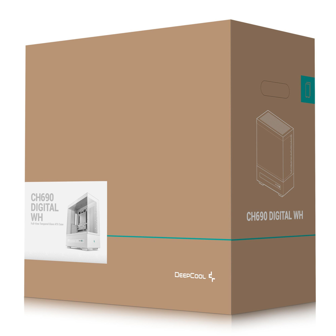 Корпус Deepcool CH690 Digital White (R-CH690-WHNNA0D-G-1) Без БП