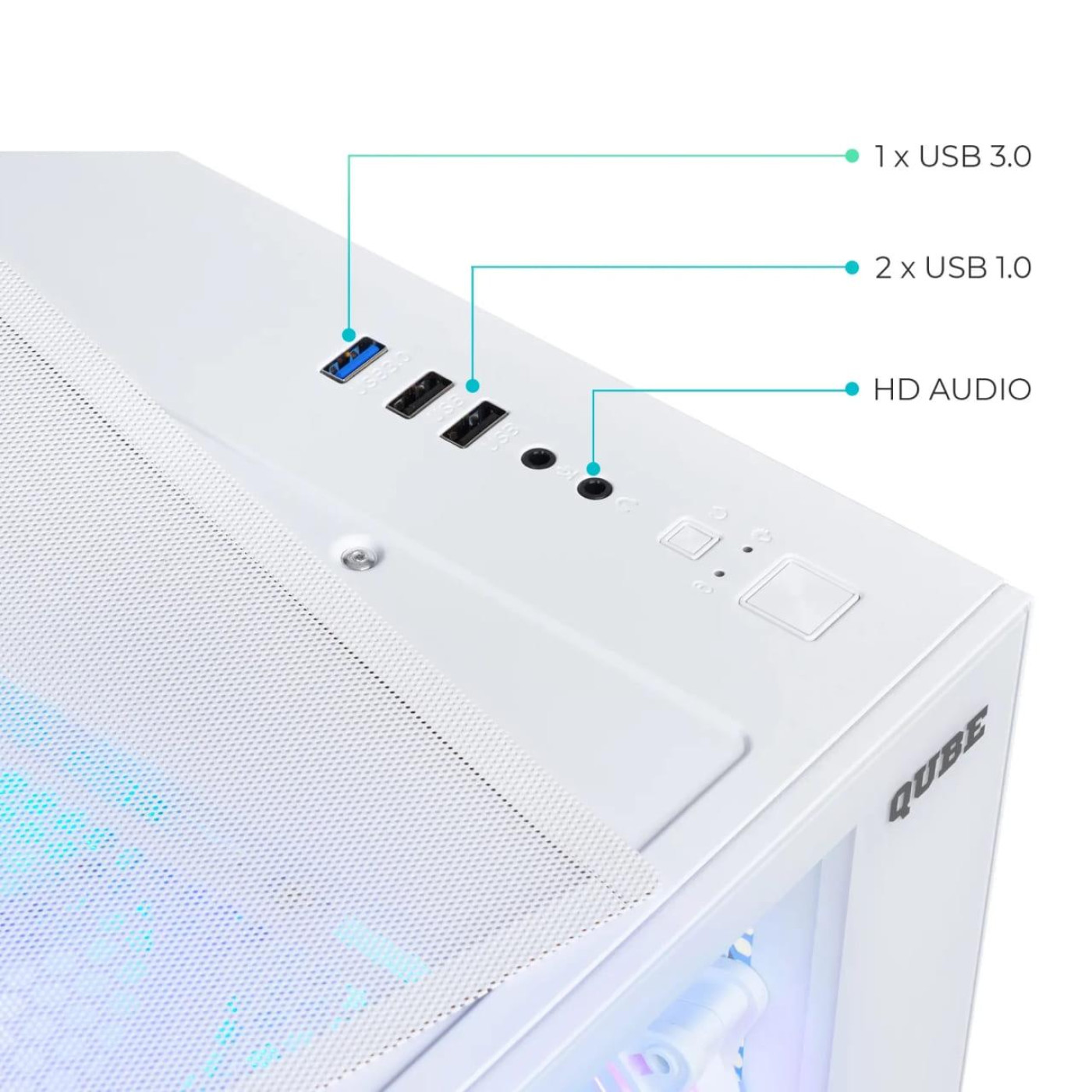 Корпус QUBE REEF ARGB White (REEF_GMNU3) Без БП