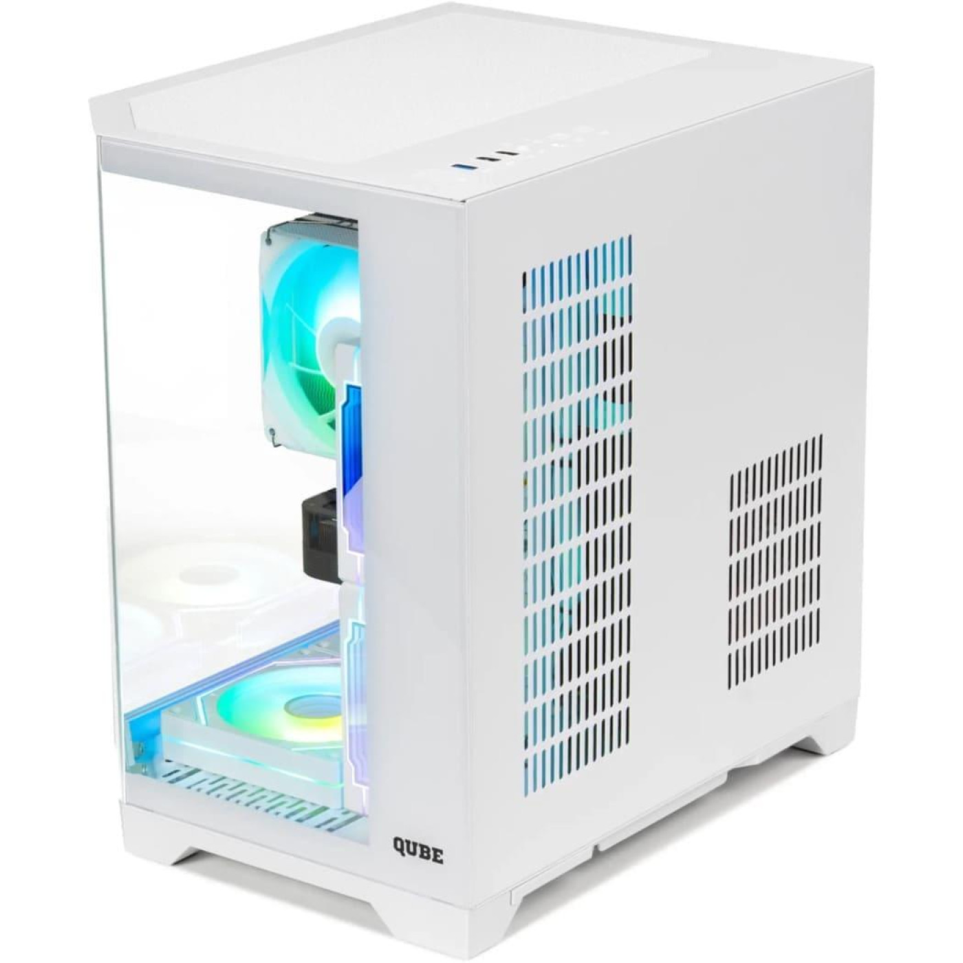 Корпус QUBE CRYSTAL ARGB White (CRYSTAL_GWNU3) Без БП