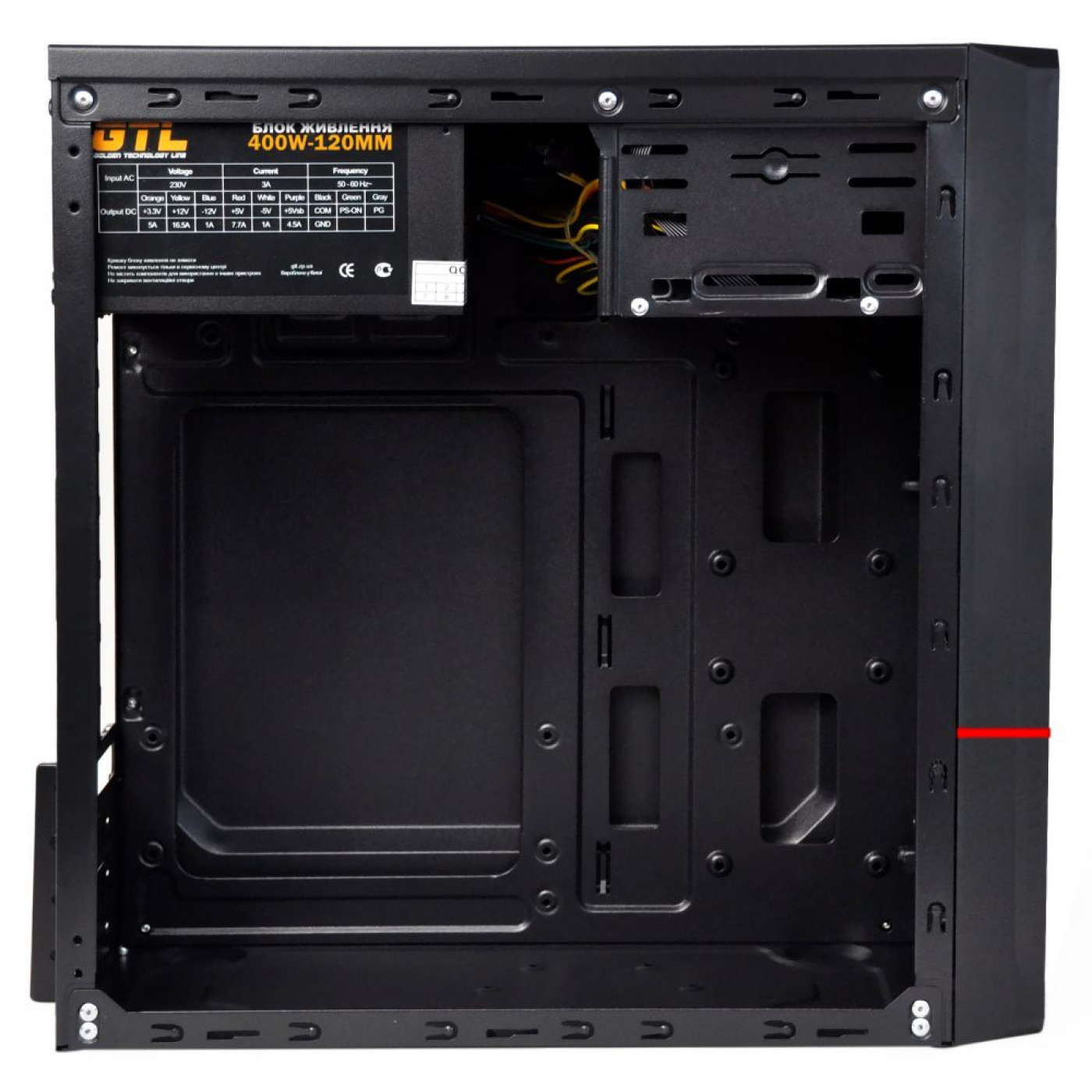 Корпус GTL 1605+ Black, 400W (1605+)