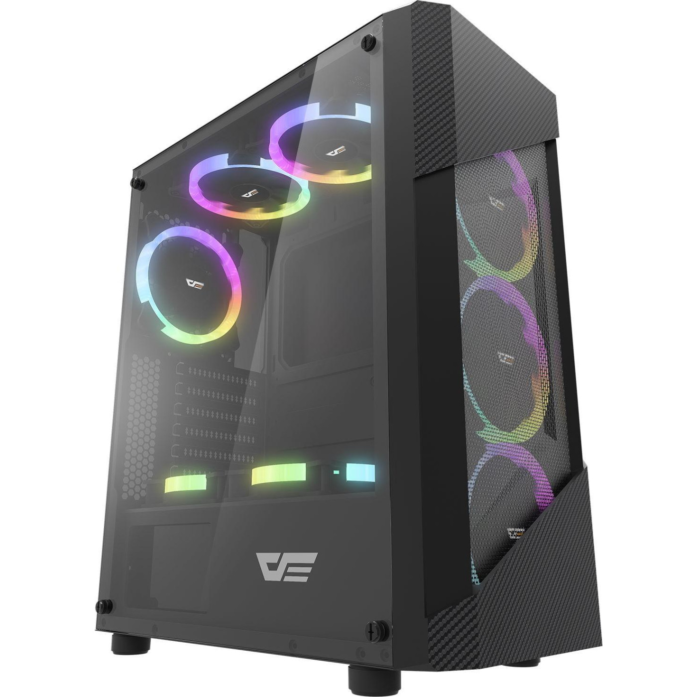 Корпус Darkflash POLLUX with 4*CL12 led fan (POLLUX) Без БП Б/в