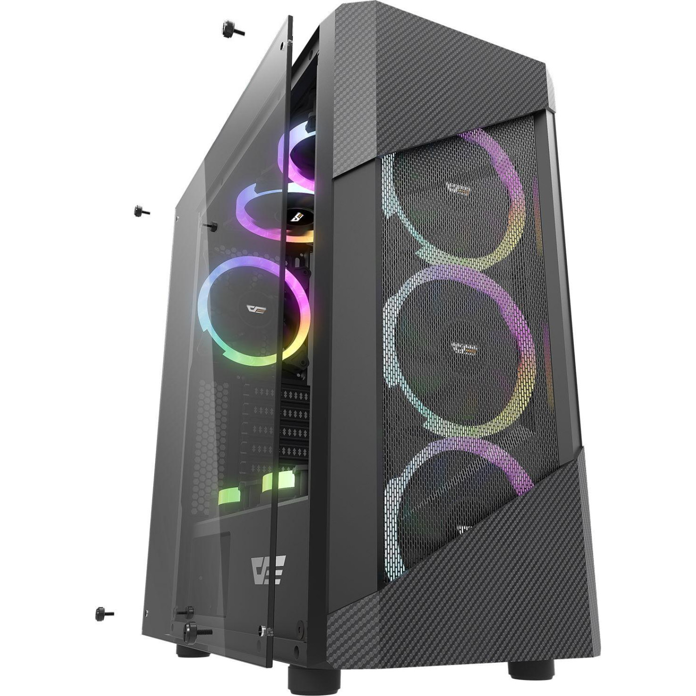 Корпус Darkflash POLLUX with 4*CL12 led fan (POLLUX) Без БП Б/в