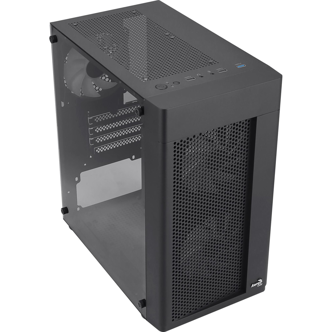 Корпус Aerocool Hexform-G-BK-v2 Black 600W (ACCX-PV38004.11) 600 Вт