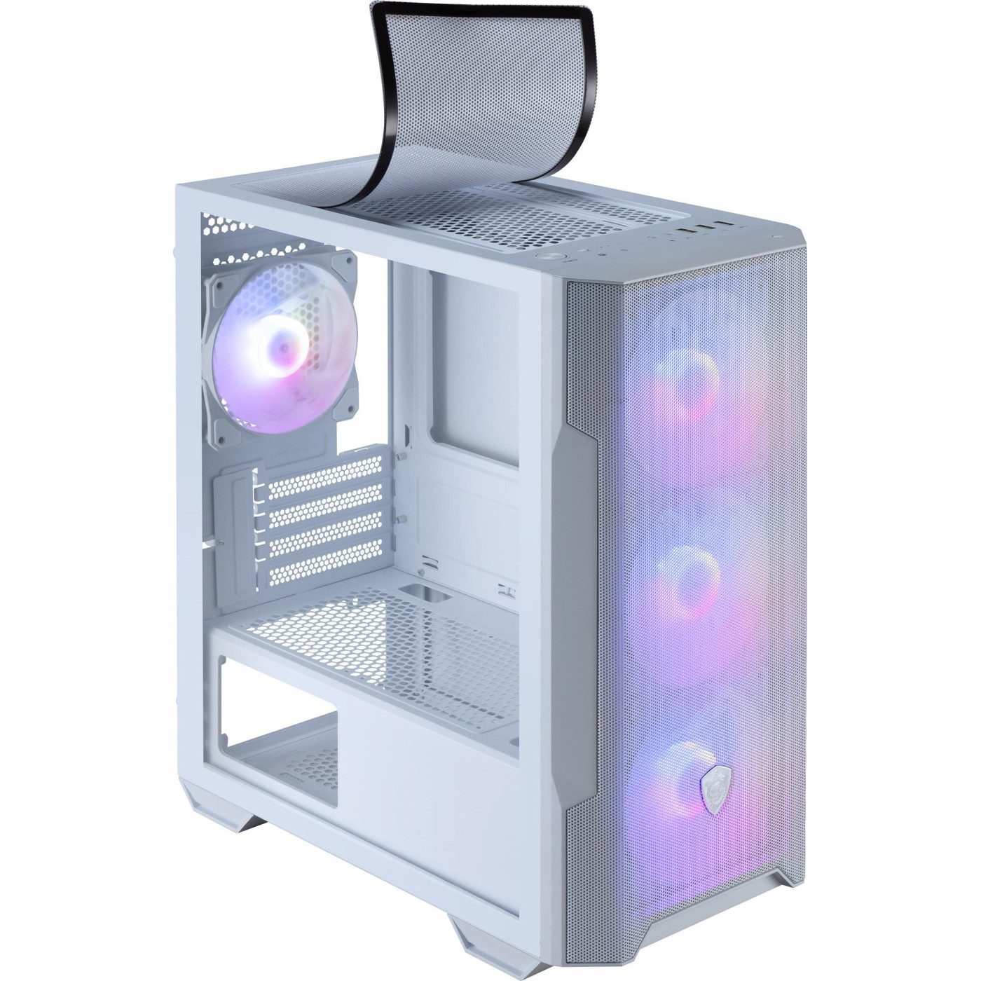 Корпус MSI MAG Forge M100R White (MAG FORGE M100R WHITE) Без БП