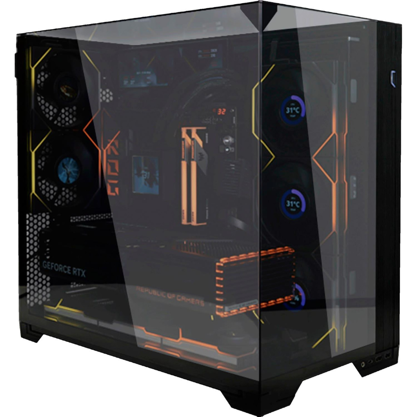 Корпус Lian Li O11 VISION Compact BTF Black (G99.O11VPX.00) Без БП