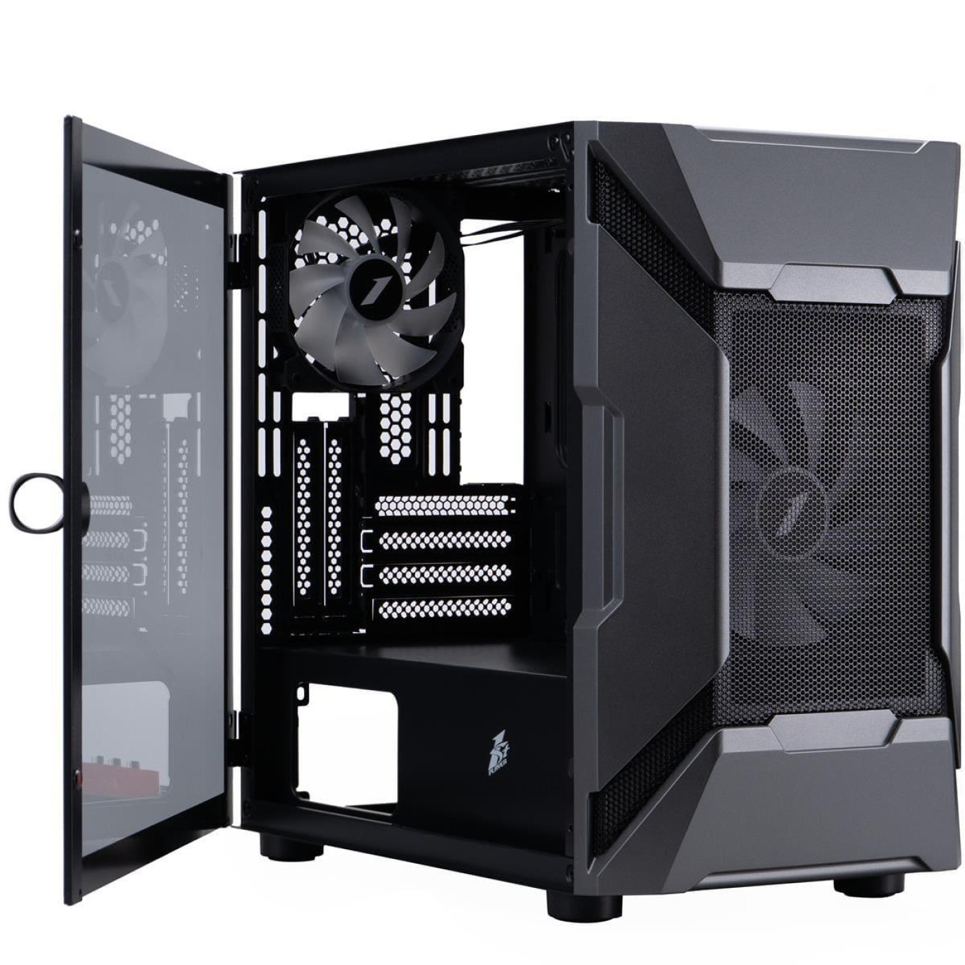 Корпус 1stPlayer D3-A-BK-1F7-14-1F7 Black без БЖ