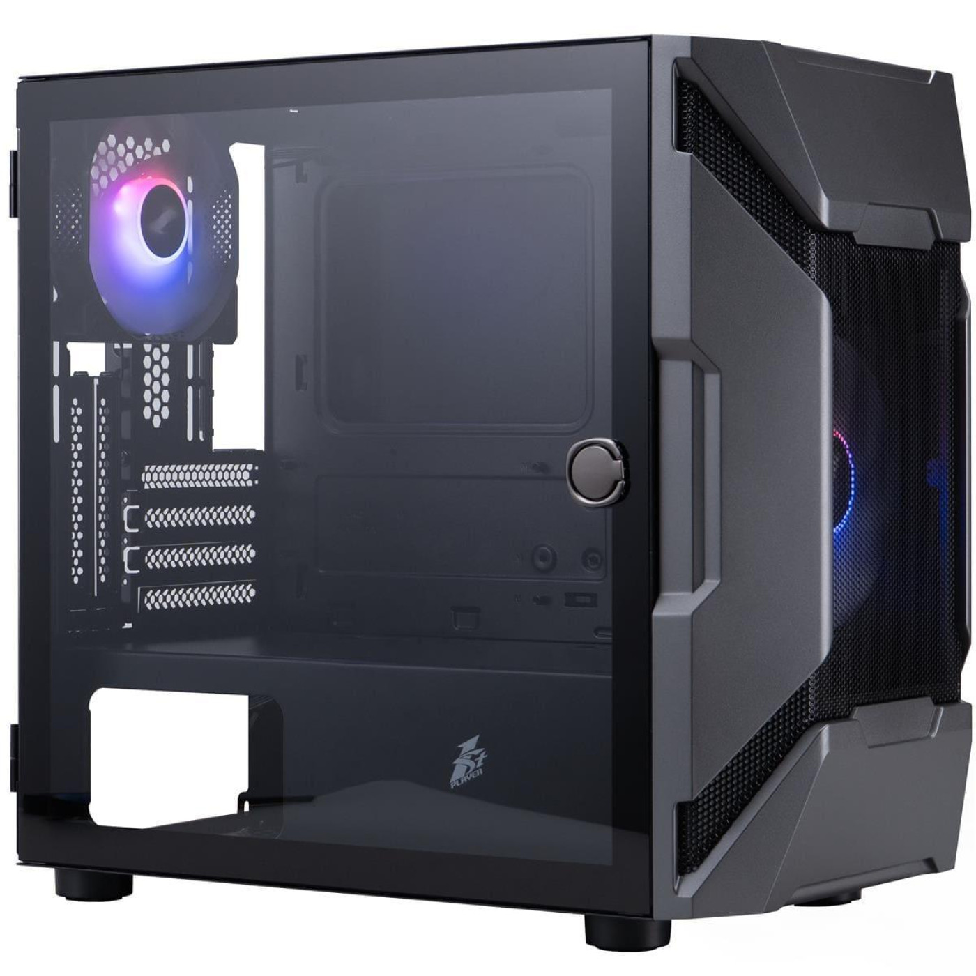 Корпус 1stPlayer D3-A-BK-1F7-14-1F7 Black без БЖ