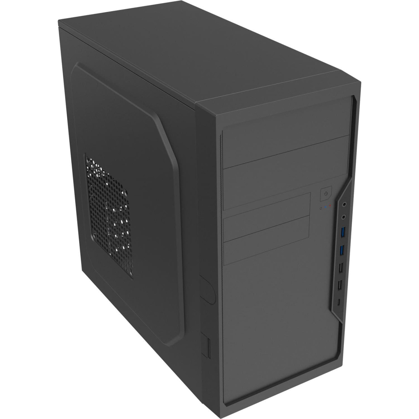 Корпус GameMax MT-307-4U3C Black, без БП, Mini Tower, Micro ATX / Mini ITX, 2хUSB 2.0, 2хUSB 3.0, Ty (MT-307-4U3C)