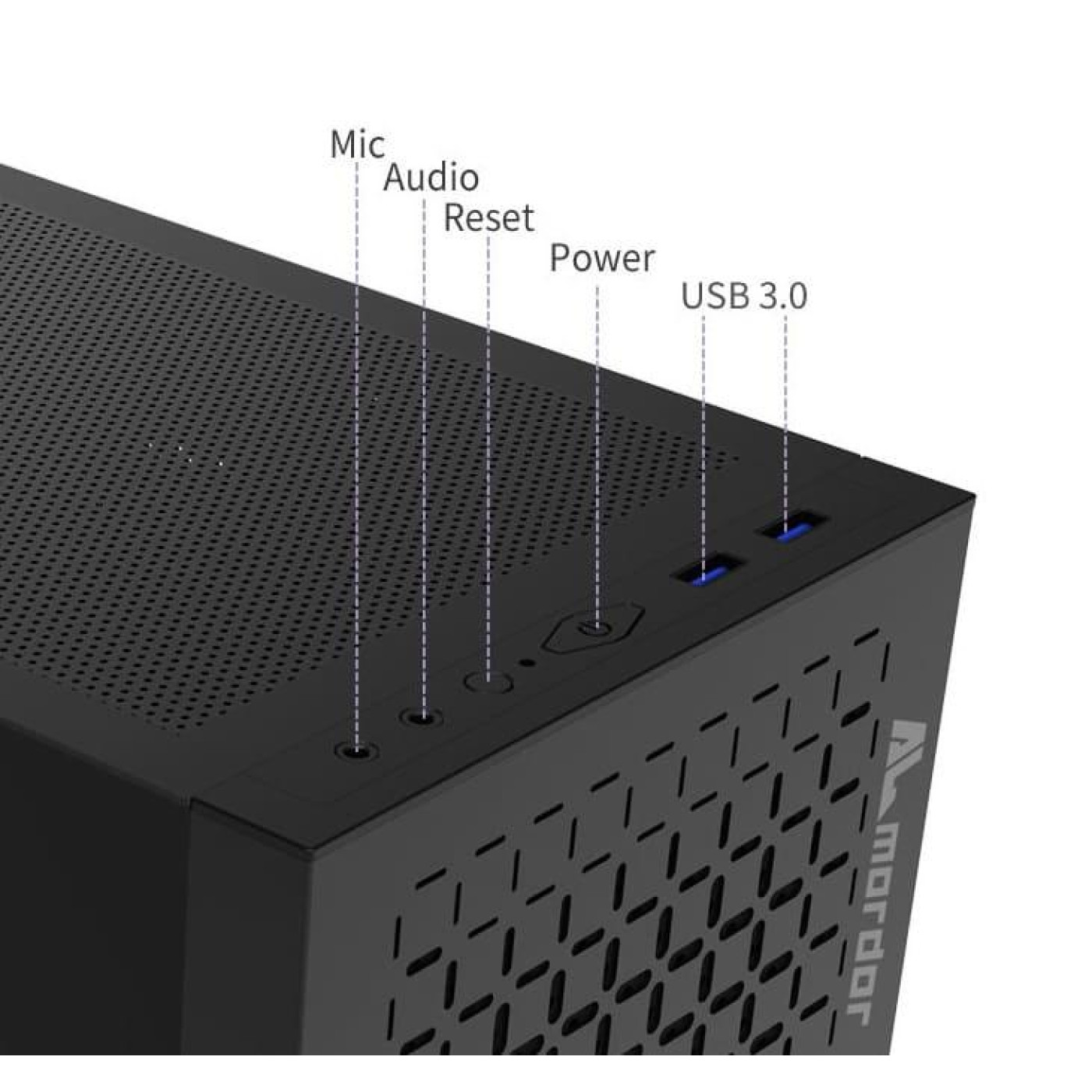 Корпус ALmordor Sparkle 170M Matx Lite Black (ALS170MMLBK) Без БП