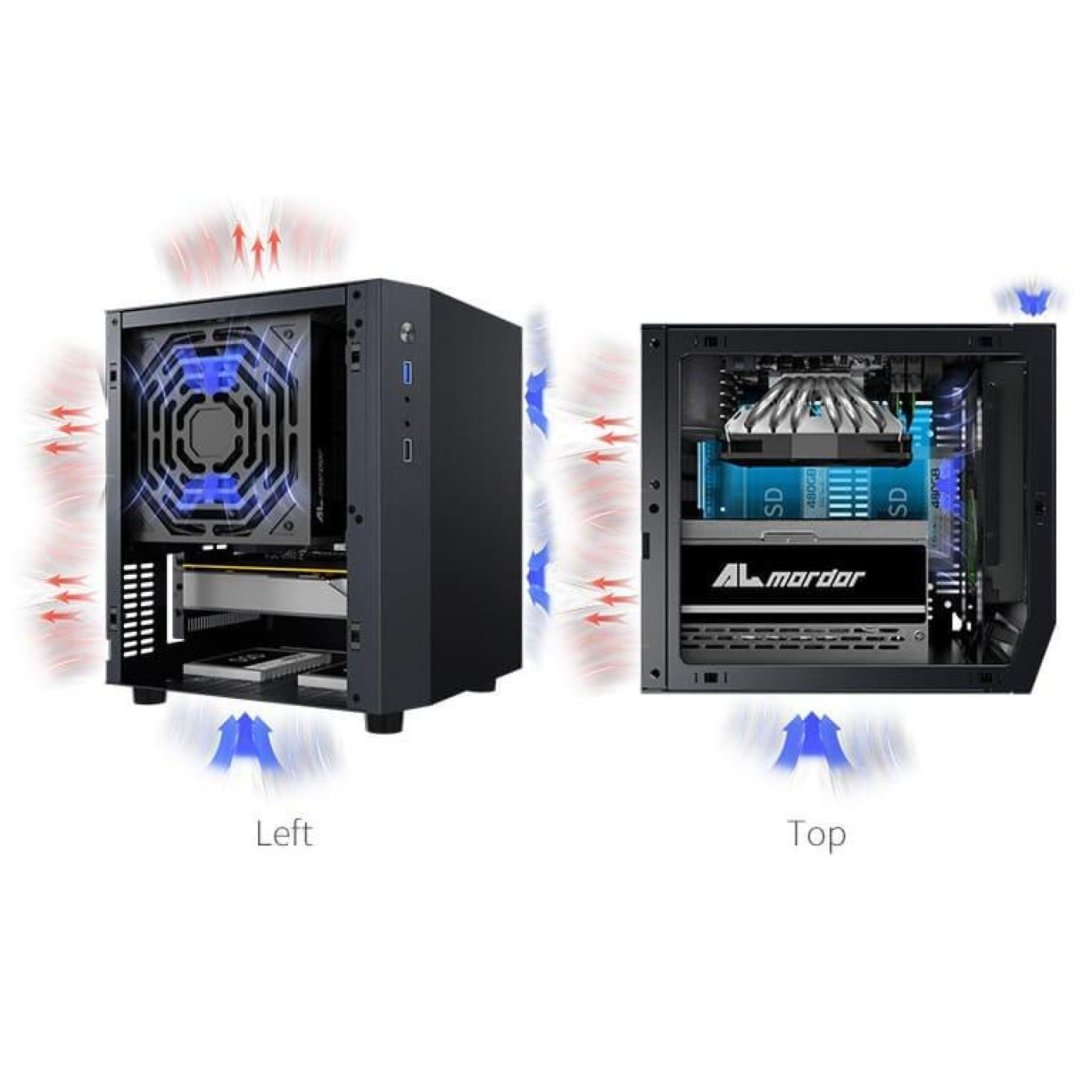 Корпус ALmordor Solar 210 SFF Black (ALS210SFFBK) Без БП