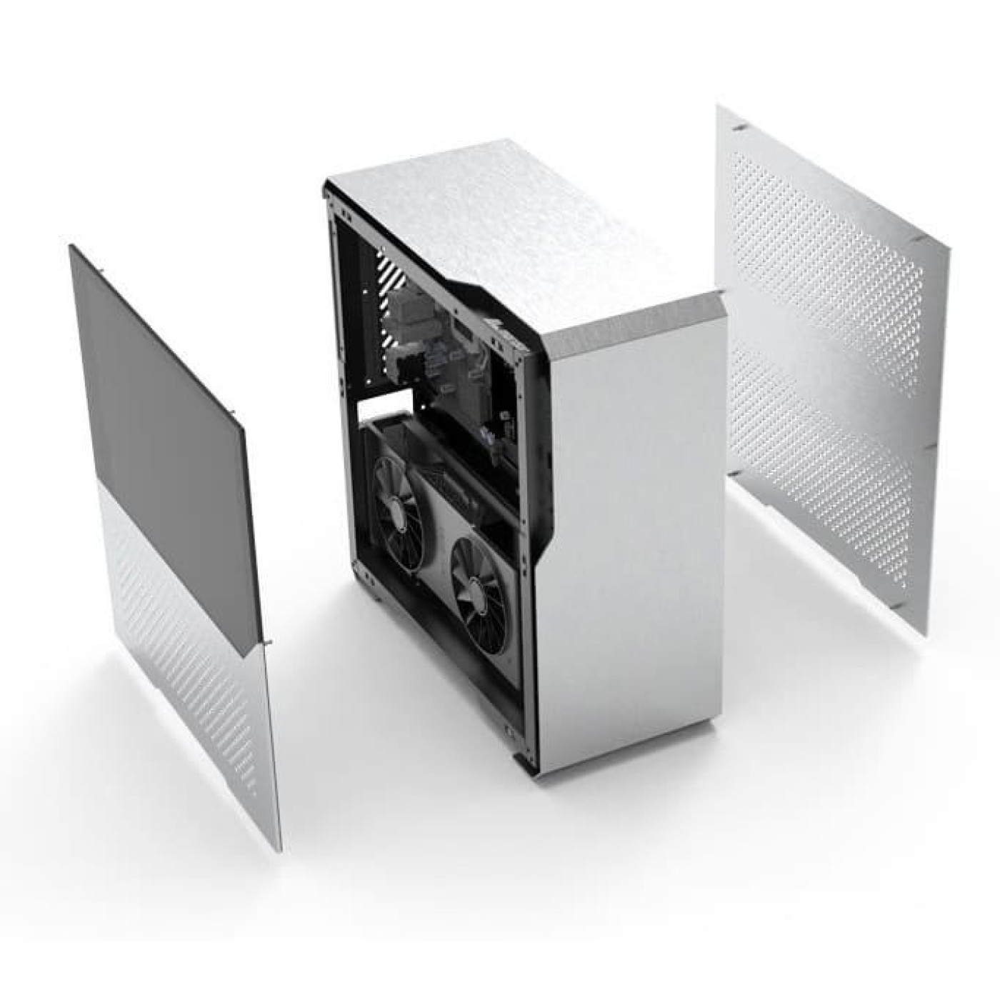 Корпус ALmordor SilverLining 160G ITX Silver (ALSL160GISL) Без БП