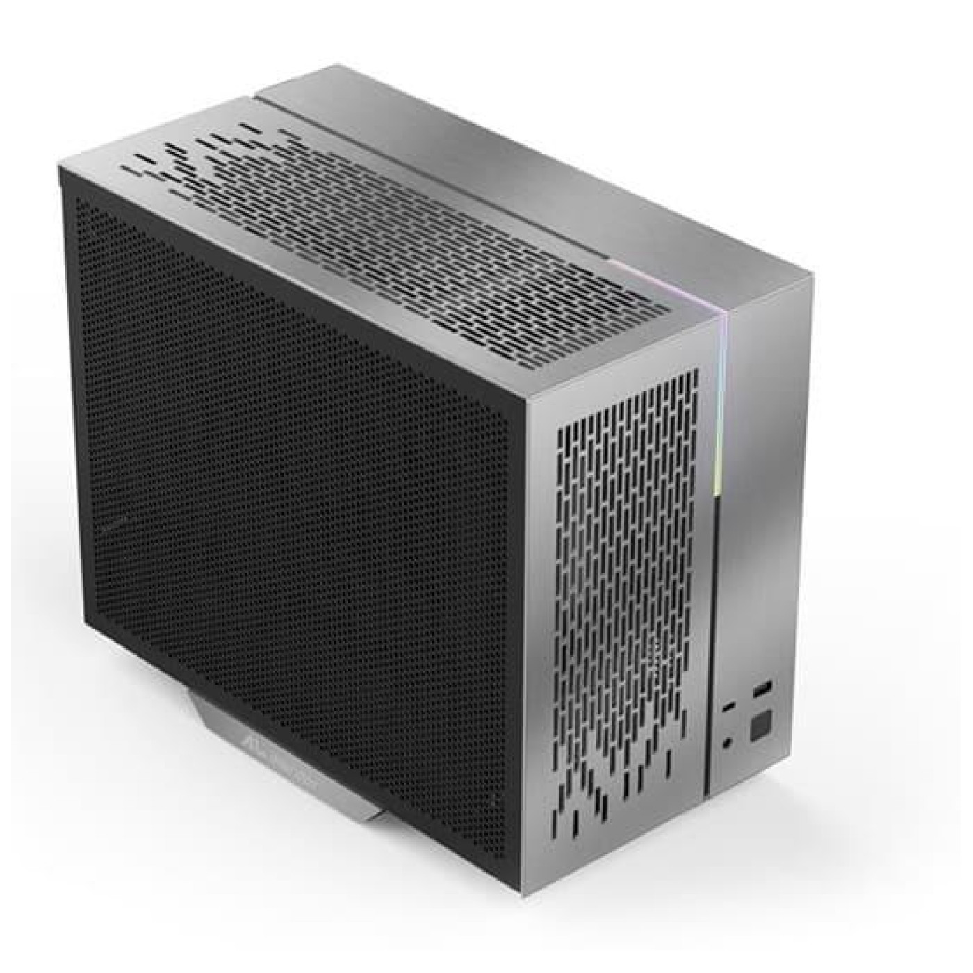 Корпус ALmordor Seiya 180 Matx Dark Silver (ALS180MDS) Без БП