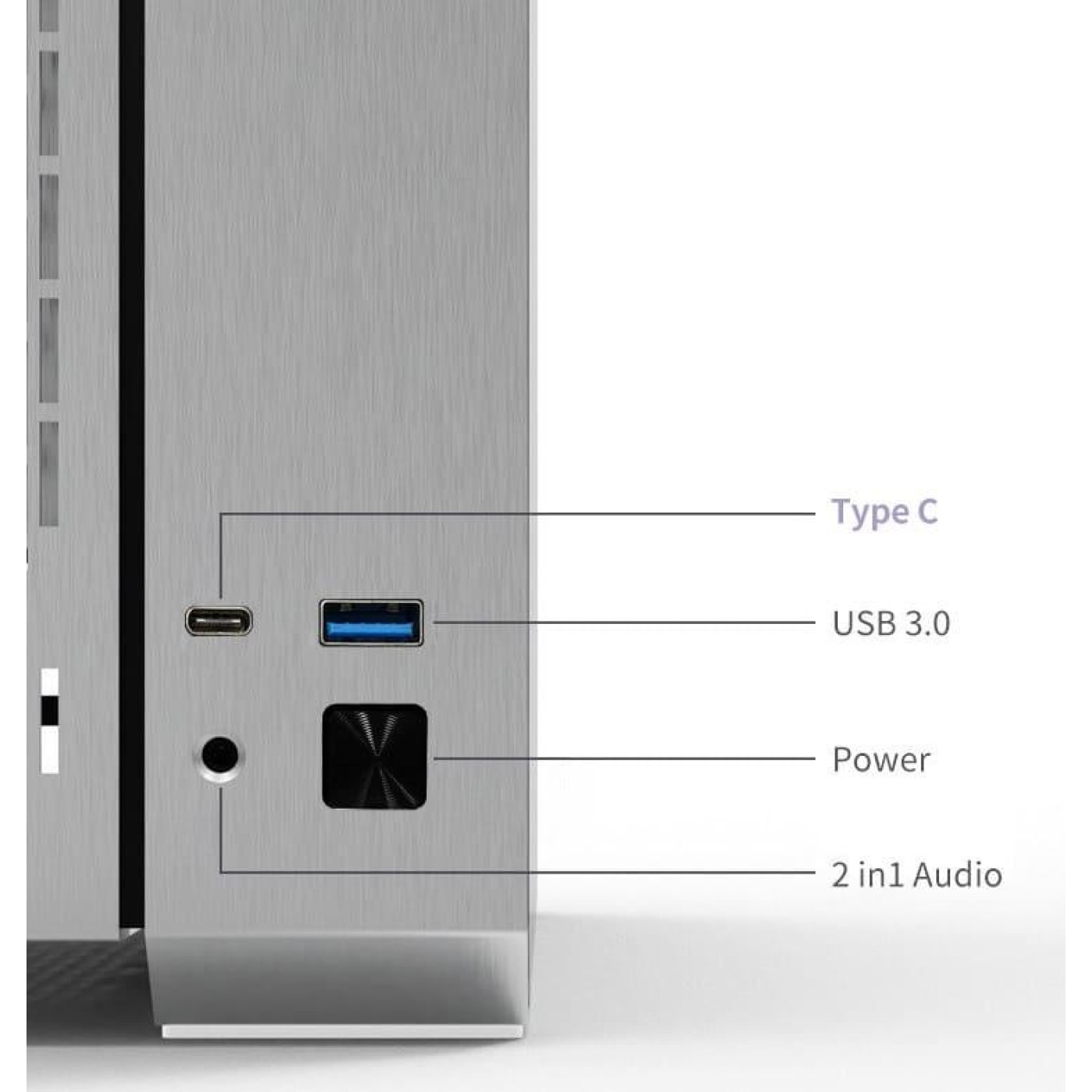 Корпус ALmordor Seiya 180 Matx Dark Silver (ALS180MDS) Без БП