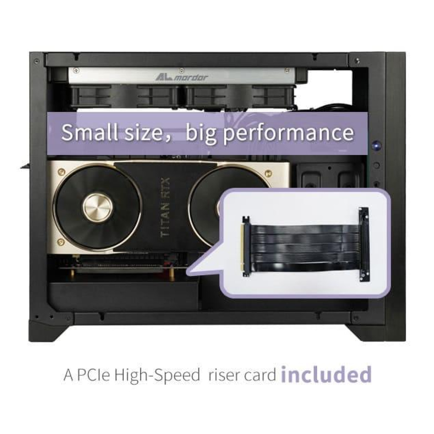 Корпус ALmordor Sharky 170I ITX Black (ALS170IBK) Без БП