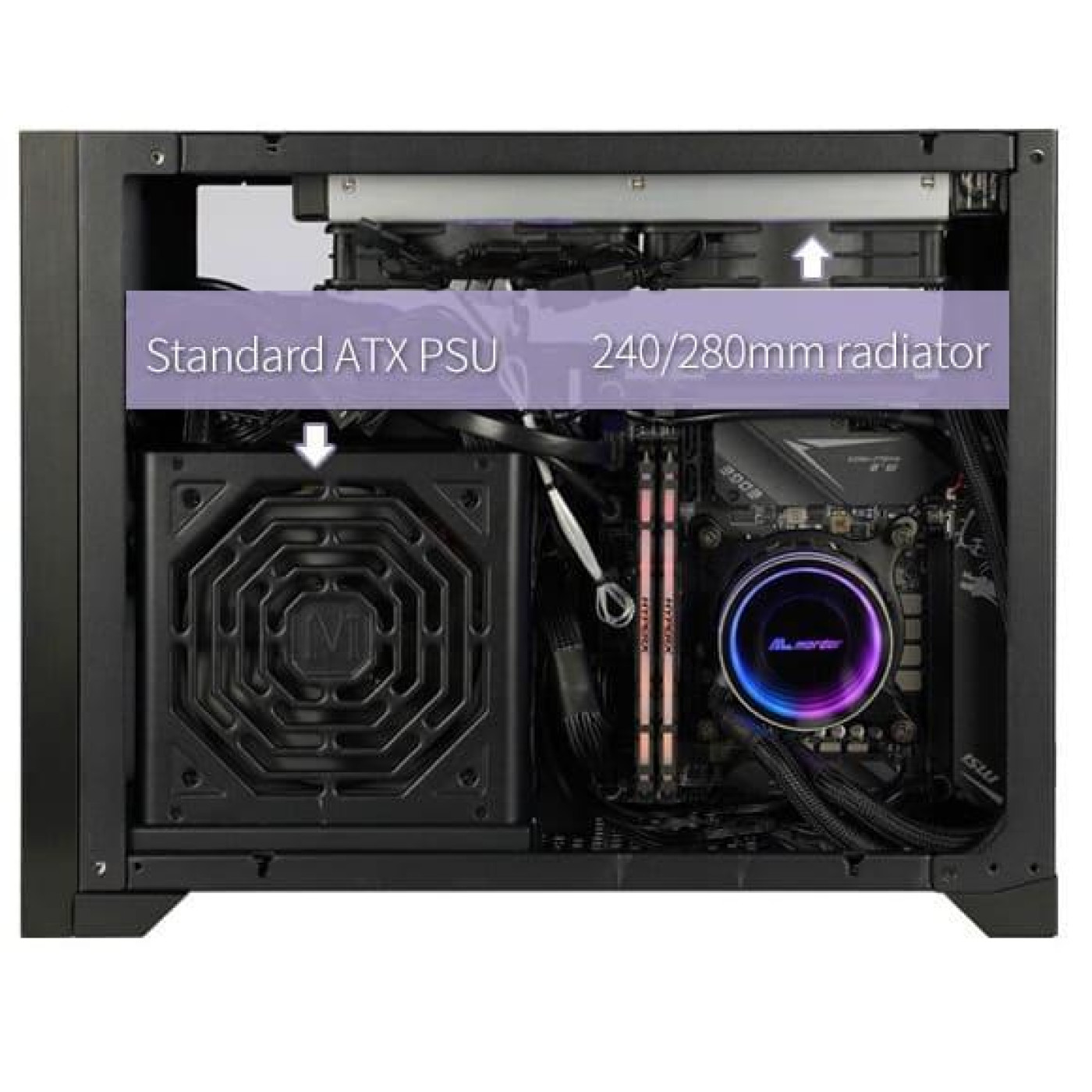 Корпус ALmordor Sharky 170I ITX Black (ALS170IBK) Без БП