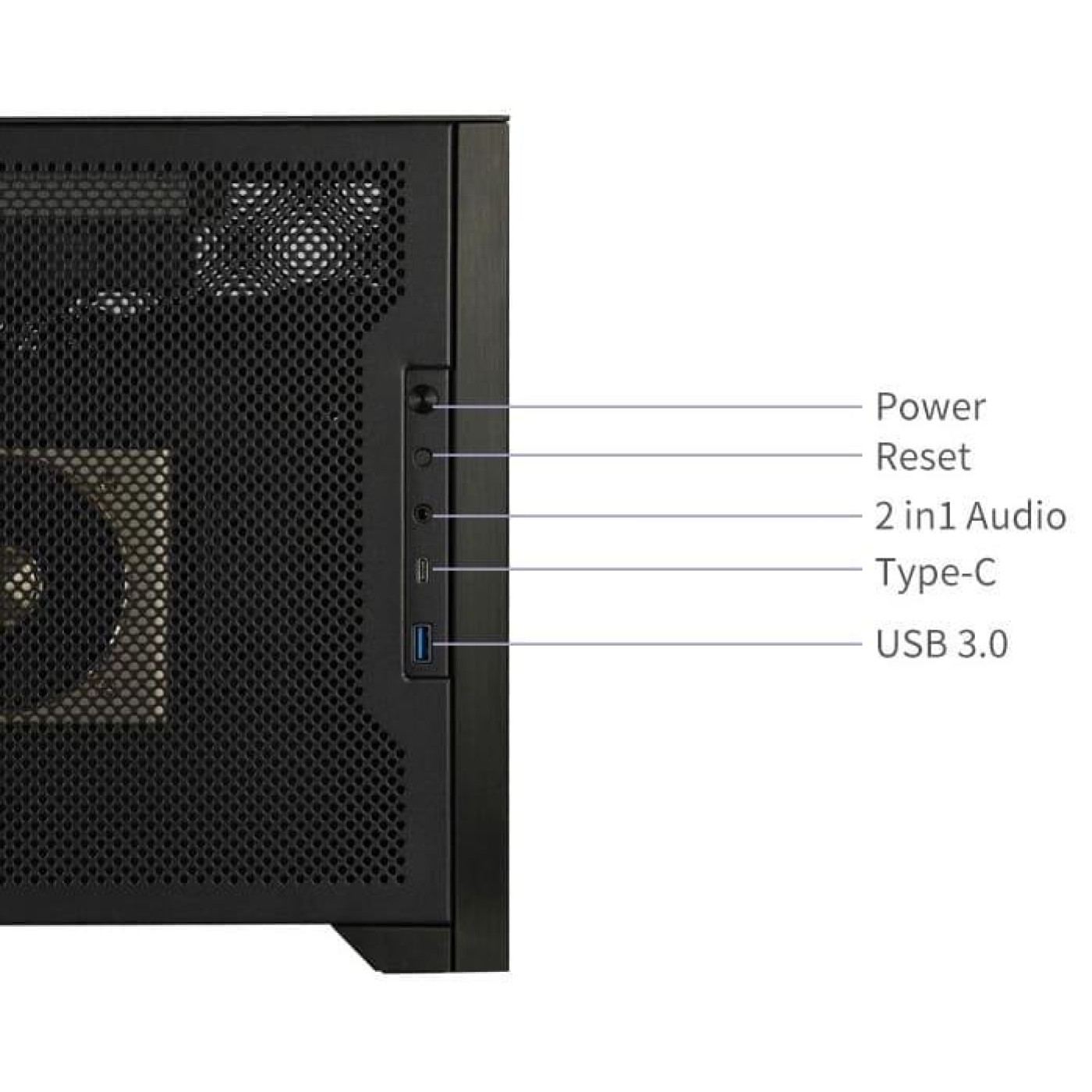 Корпус ALmordor Sharky 170I ITX Black (ALS170IBK) Без БП