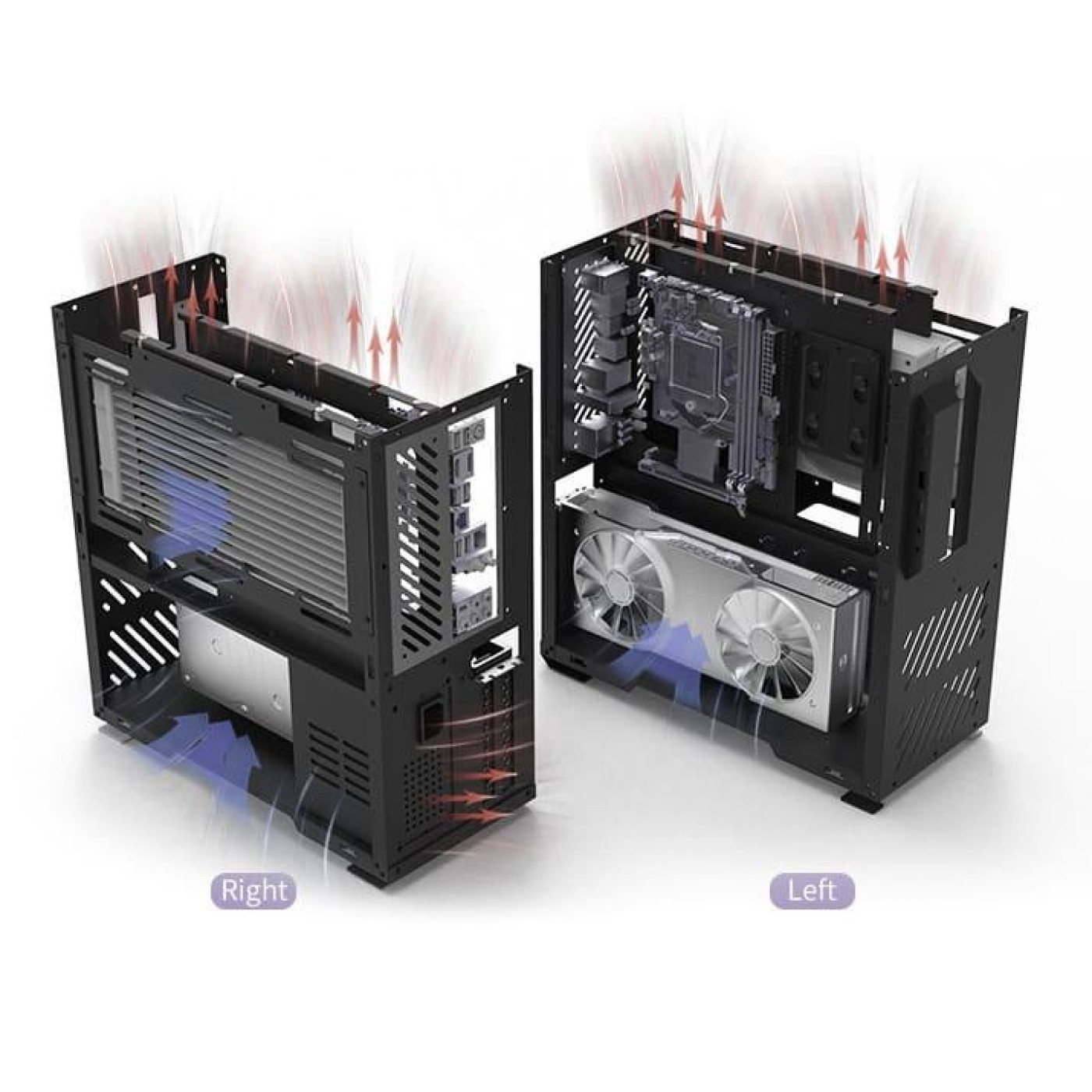 Корпус ALmordor SilverLining 160G ITX Black (ALSL160GIBK) Без БП