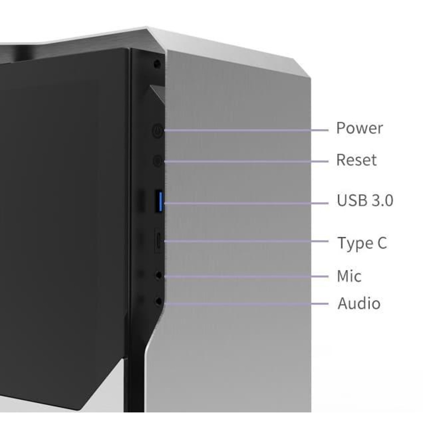Корпус ALmordor SilverLining 160G ITX Black (ALSL160GIBK) Без БП