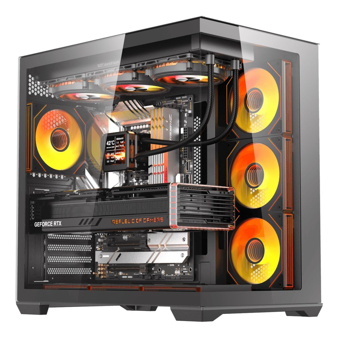 Корпус Darkflash C280 Black (C280 BLACK)