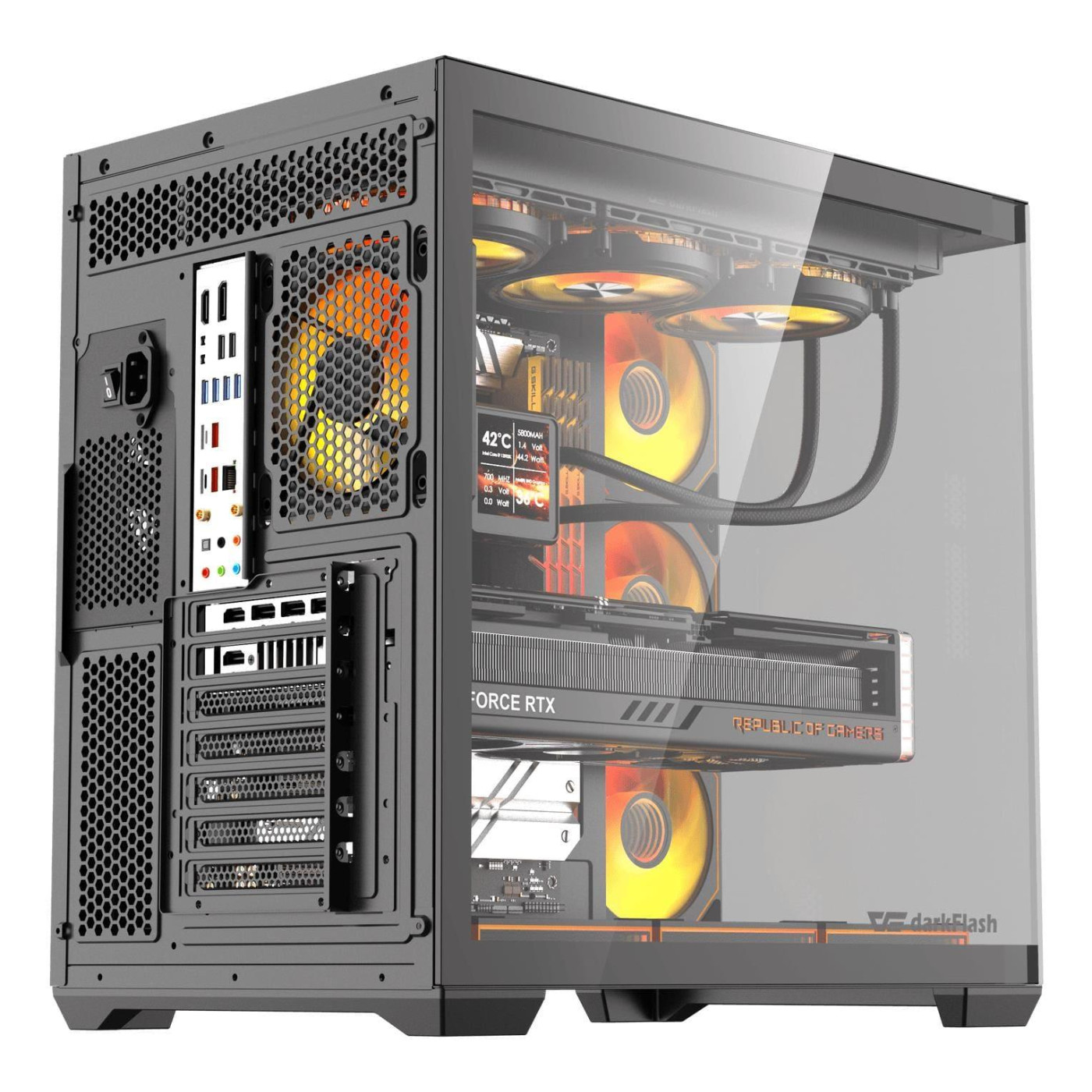 Корпус Darkflash C280 Black (C280 BLACK)