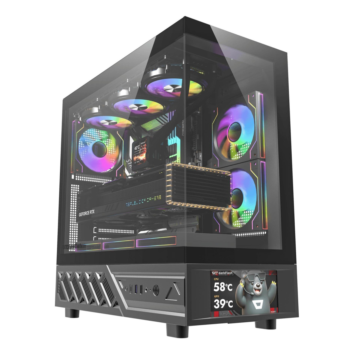 Корпус Darkflash DS950V Black (DS950V BLACK)