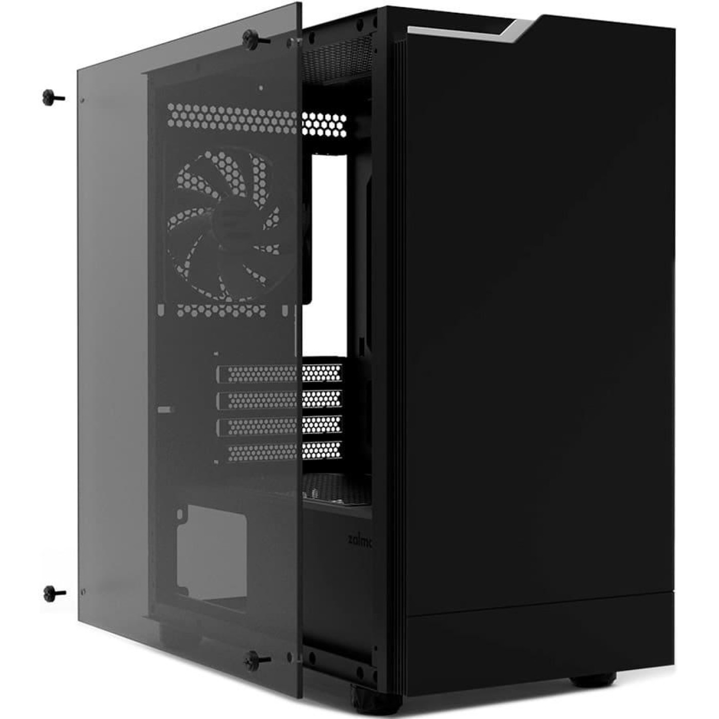 Корпус Zalman T4 Plus без БЖ, 2xUSB3.0, 1xUSB2.0, 1x120мм ARGB, VGA 3200мм, mATX, чорний (T4PLUS) Без БП
