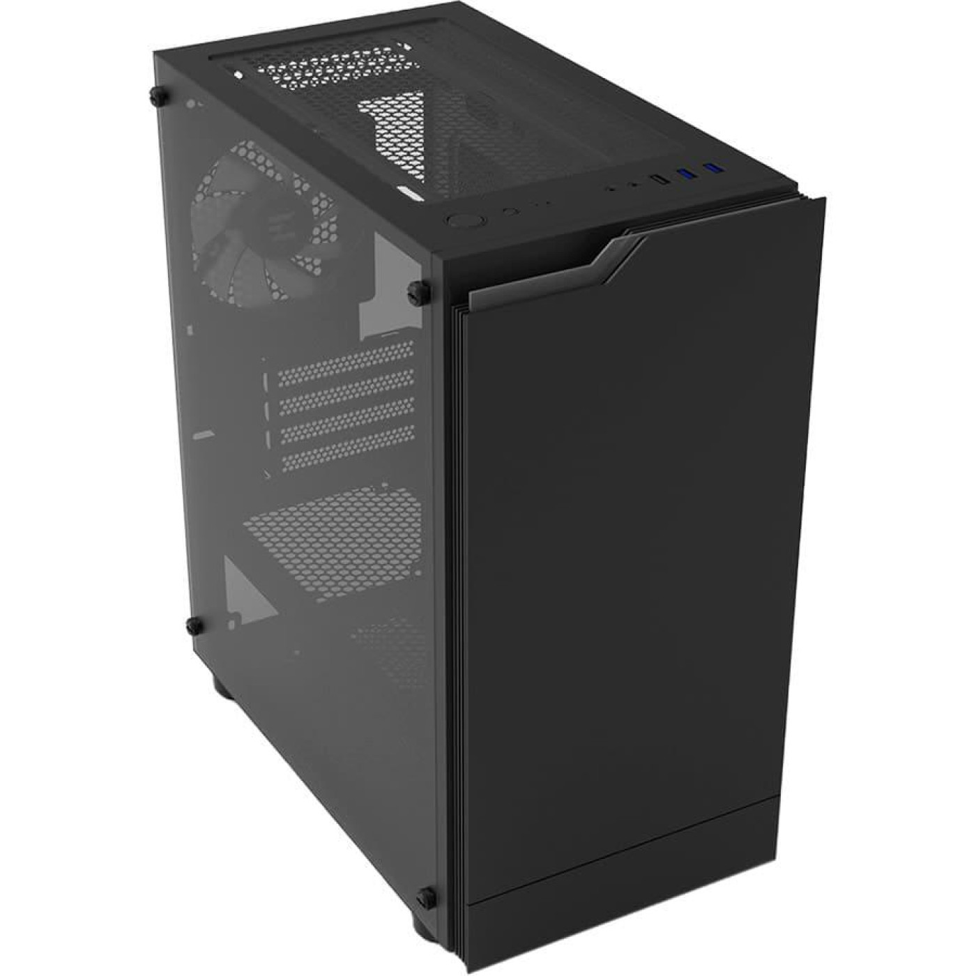 Корпус Zalman T4 Plus без БЖ, 2xUSB3.0, 1xUSB2.0, 1x120мм ARGB, VGA 3200мм, mATX, чорний (T4PLUS) Без БП