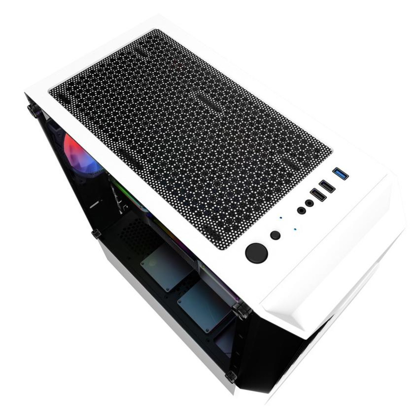 Корпус 1stPlayer F3-A-WH-4F1-PS-600FK-EU White 600W (F3-A-WH-4F1-PS-600FK-EU)