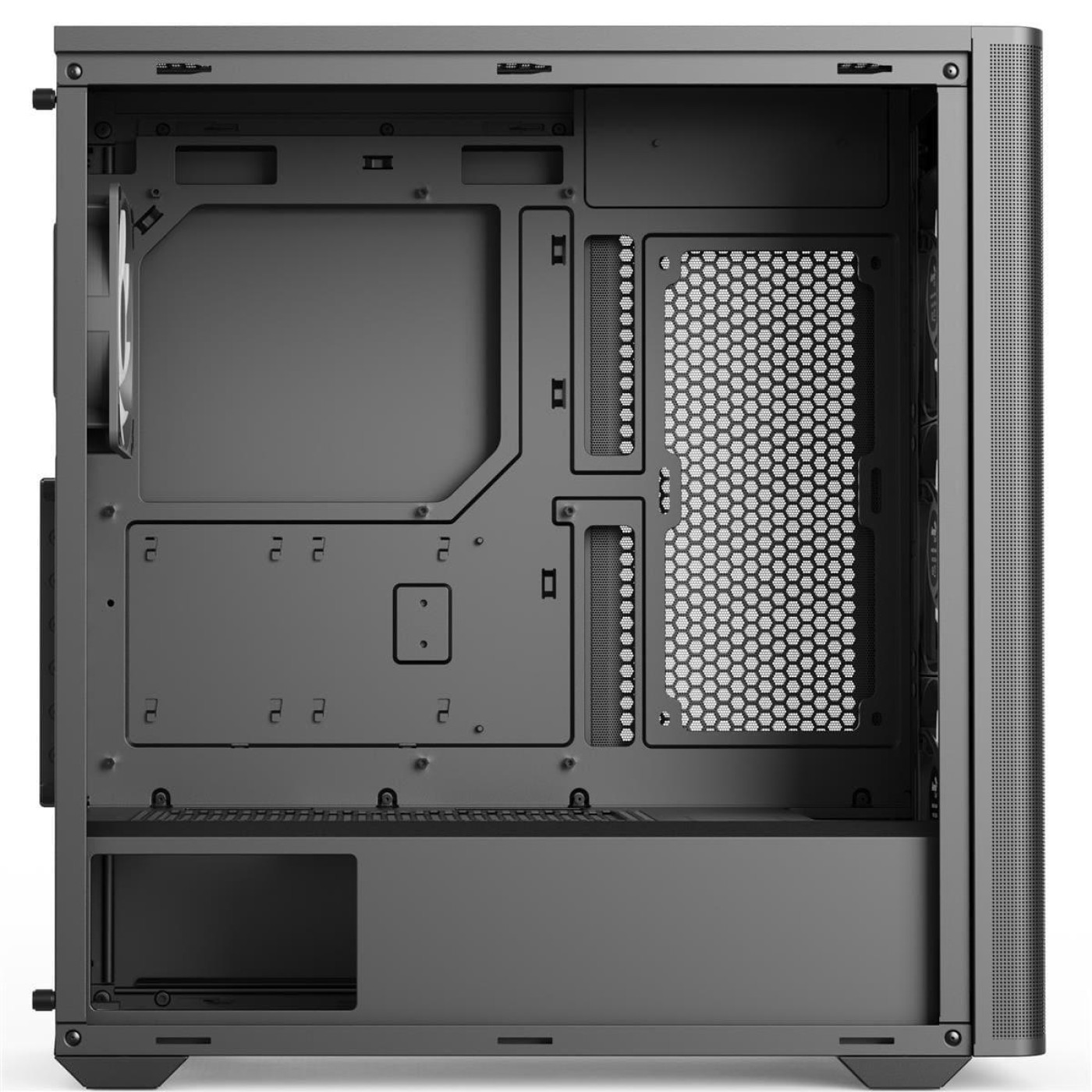 Корпус Aerocool D501A-G-BK-v2 Black без БП (ACCM-DS01043.11)