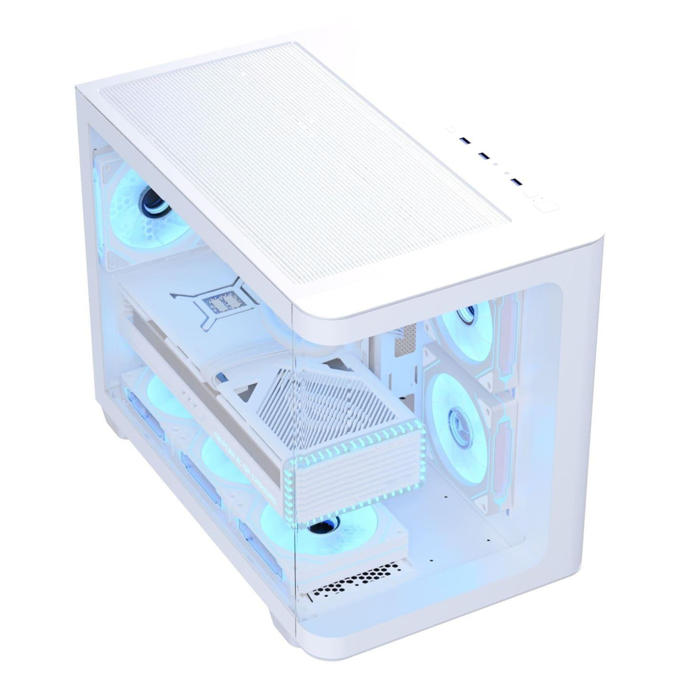 Корпус Aerocool P300C-G-WT-v1 White без БП (ACCS-PN02033.21)