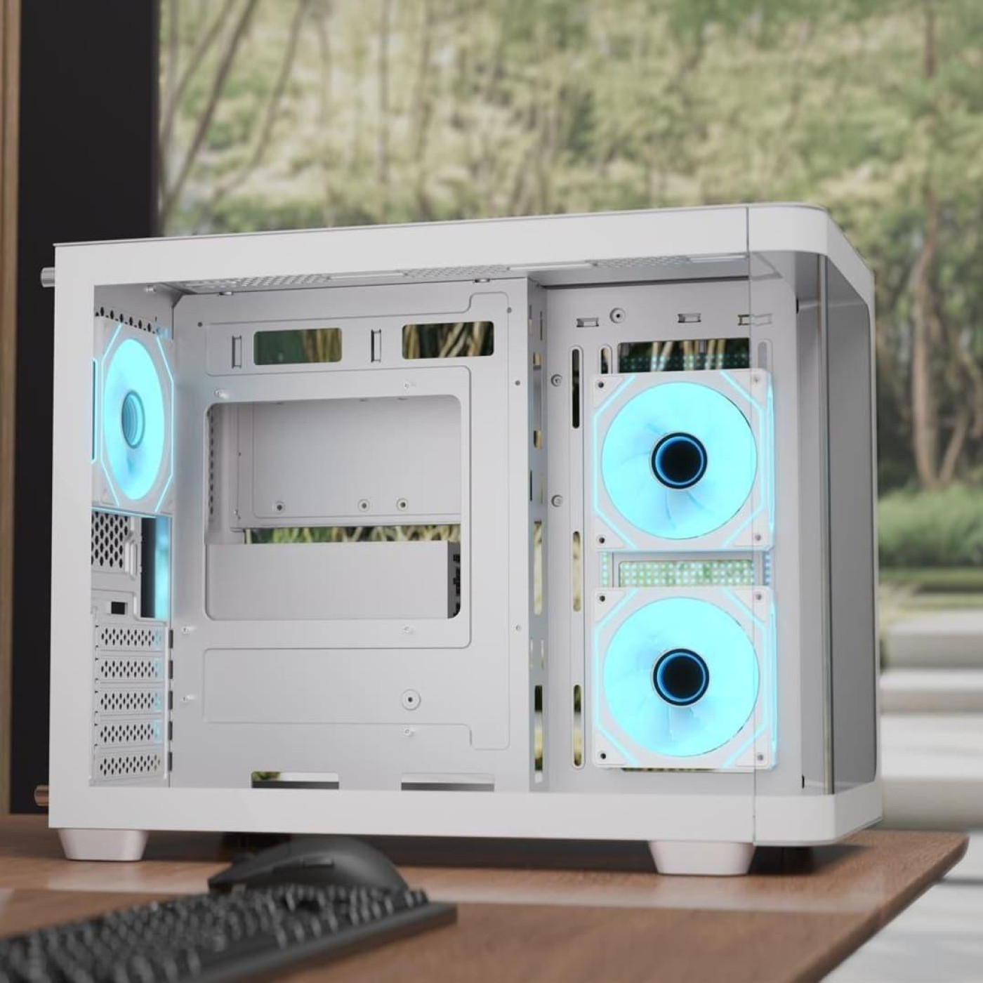 Корпус Aerocool P300C-G-WT-v1 White без БП (ACCS-PN02033.21)