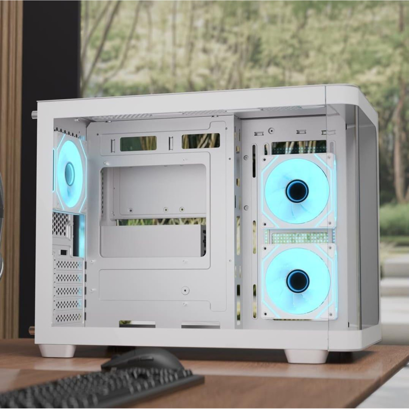 Корпус Aerocool P300C-G-WT-v1 White без БП (ACCS-PN02033.21)