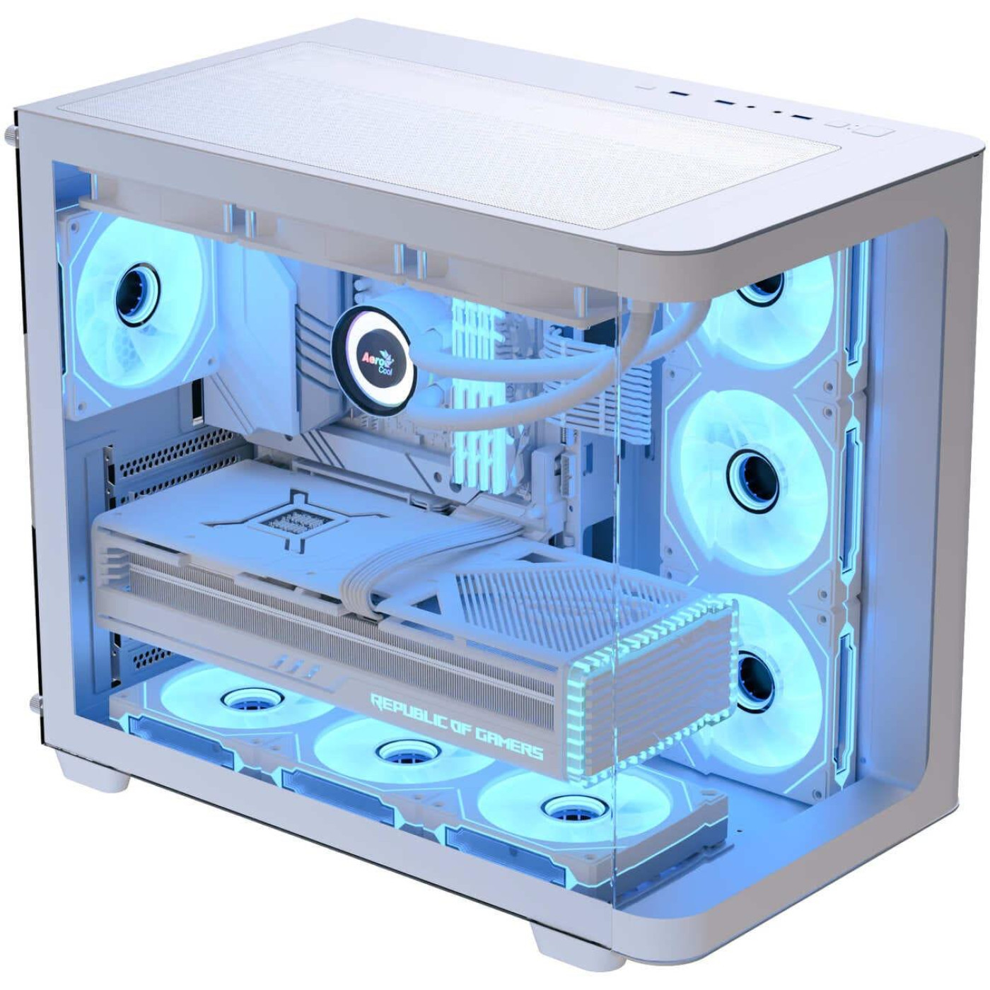 Корпус Aerocool P500C-G-WT-v1 White без БП (ACCM-PN01043.21)