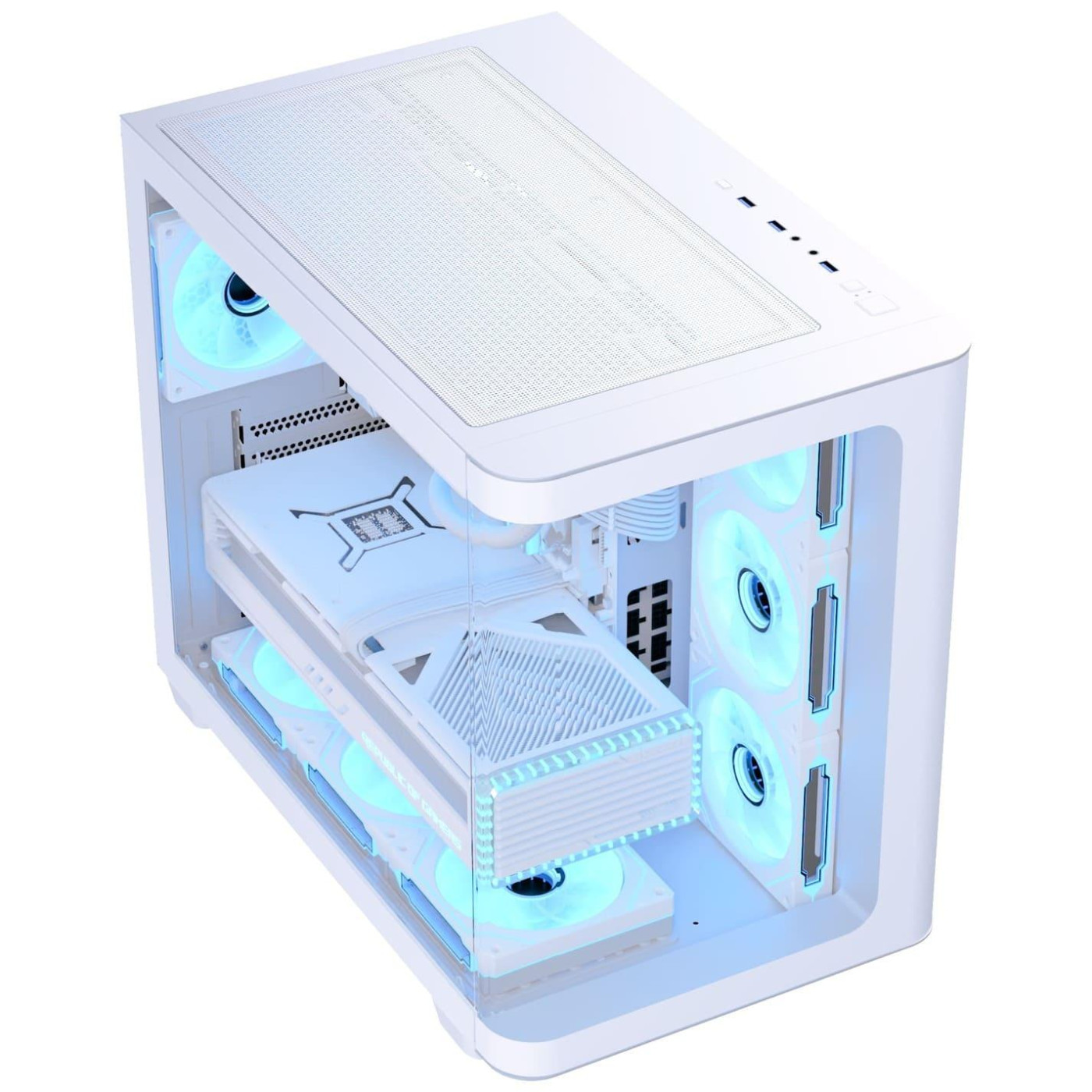Корпус Aerocool P500C-G-WT-v1 White без БП (ACCM-PN01043.21)