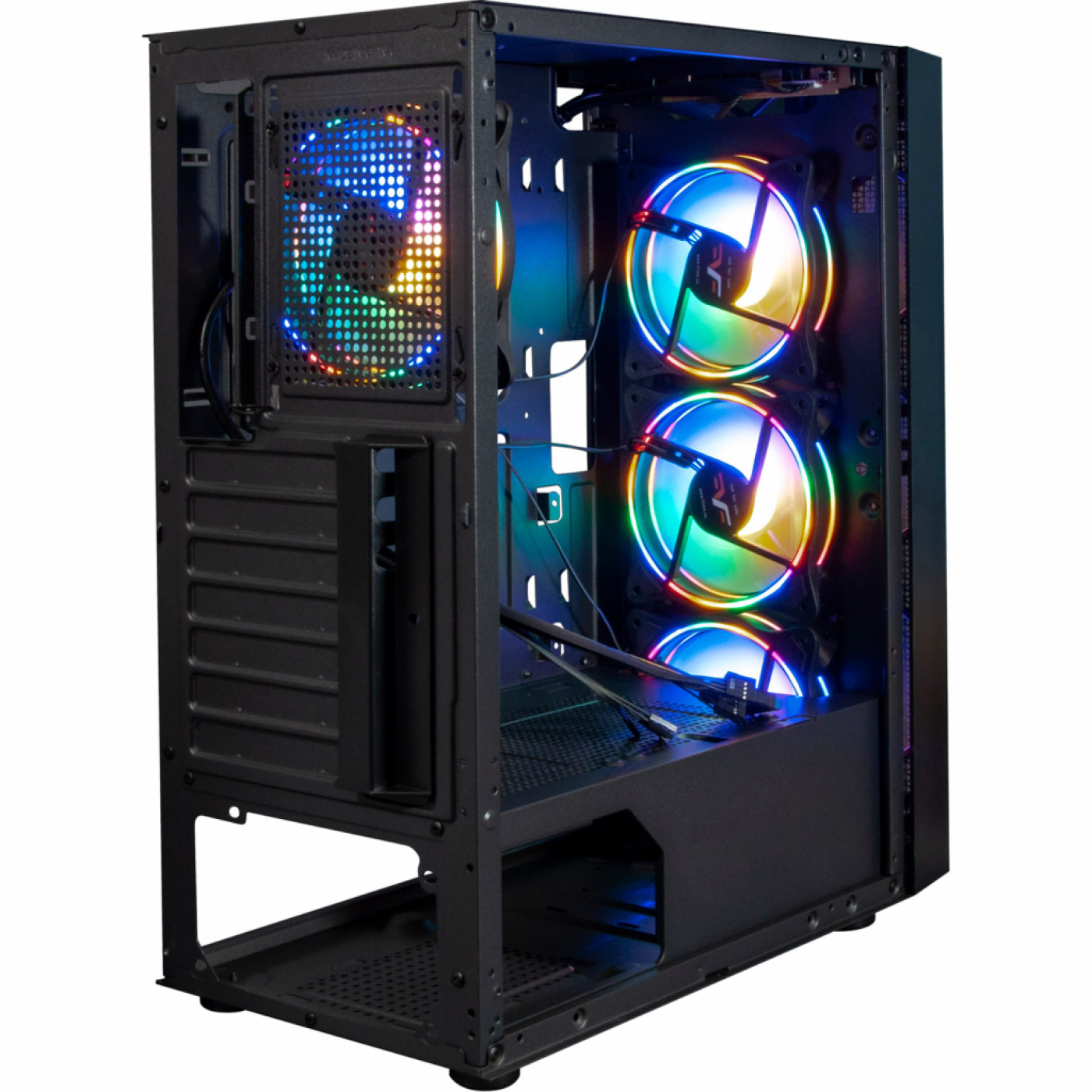 Корпус Frime Nucleus Black USB 3.0 без БП Nucleus-U3-GLS-4DTRMLT16.6WP Без БЖ