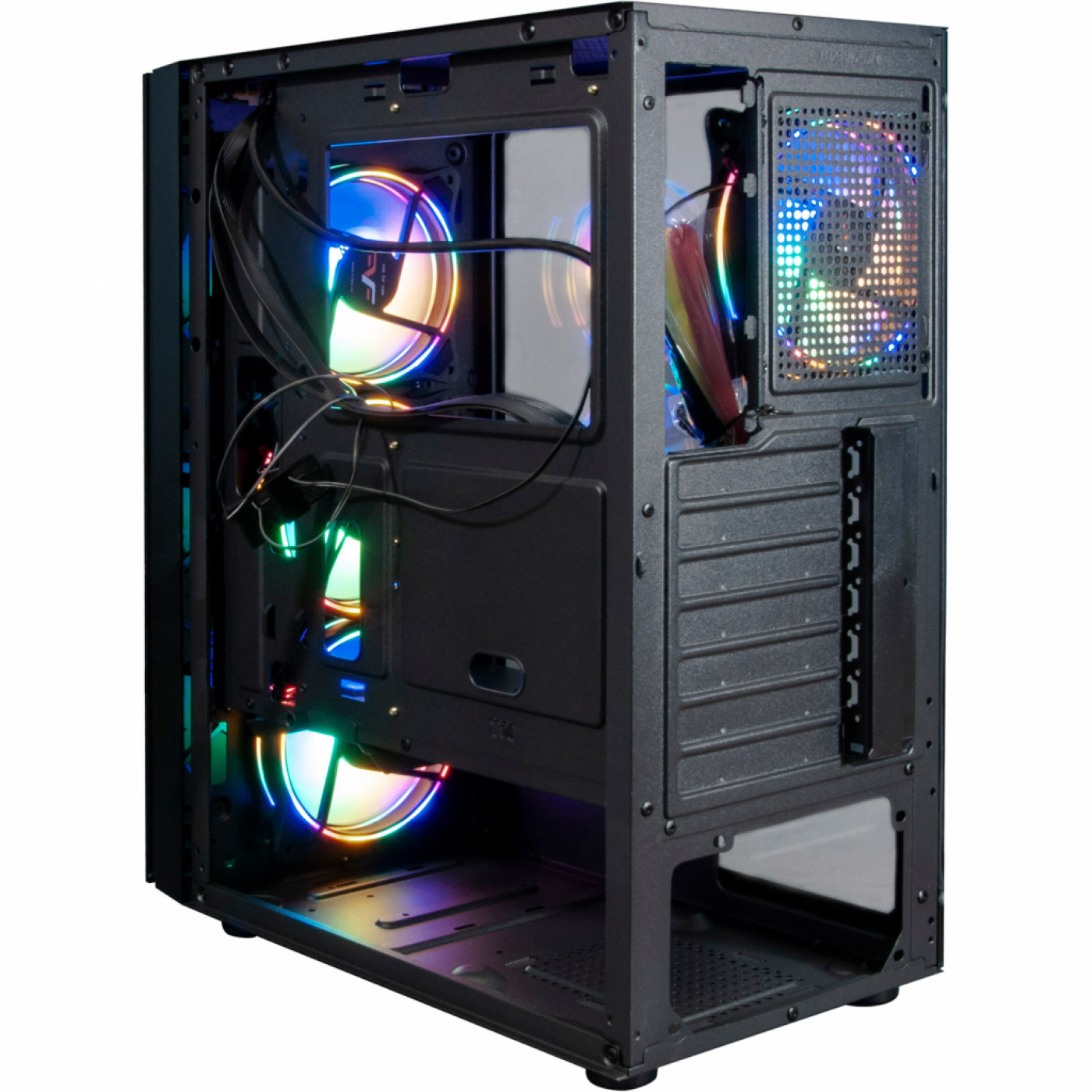 Корпус Frime Nucleus Black USB 3.0 без БП Nucleus-U3-GLS-4DTRMLT16.6WP Без БЖ