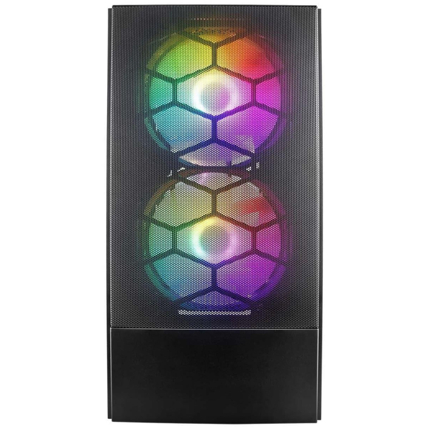 Корпус 1stPlayer X4-M-BK-2F1P-1F1 Black без БП