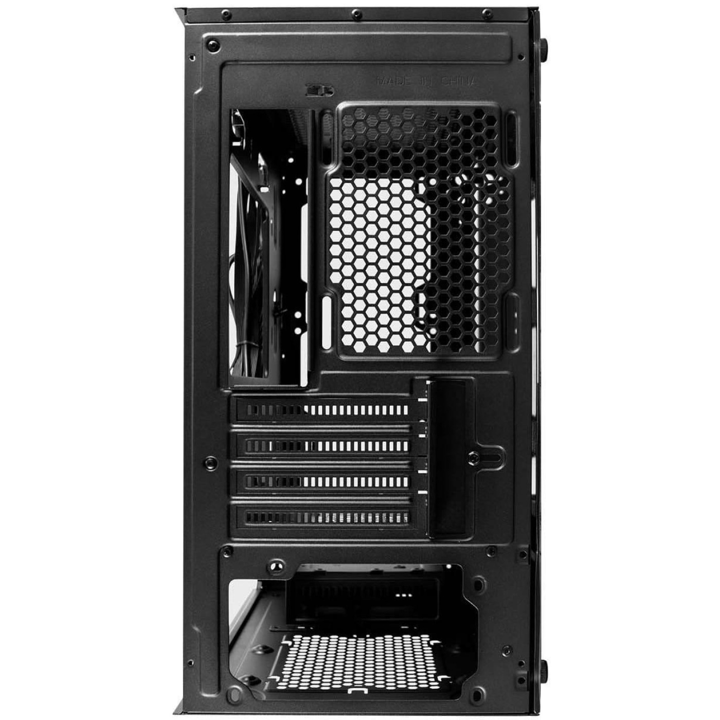 Корпус 1stPlayer X4-M-BK-2F1P-1F1 Black без БП