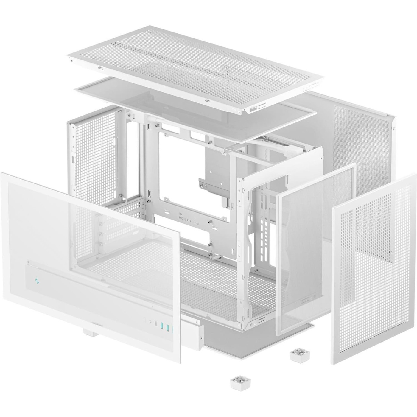 Корпус Deepcool CH260 Без БП White (R-CH260-WHNGM0-G-1)