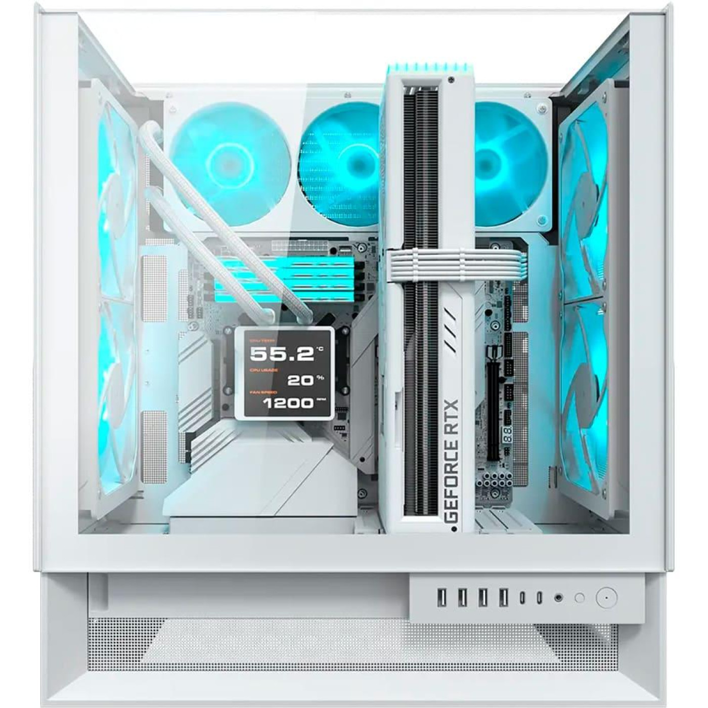 Корпус Cougar OmnyX RGB White (OMNY X RGB White) Без БП