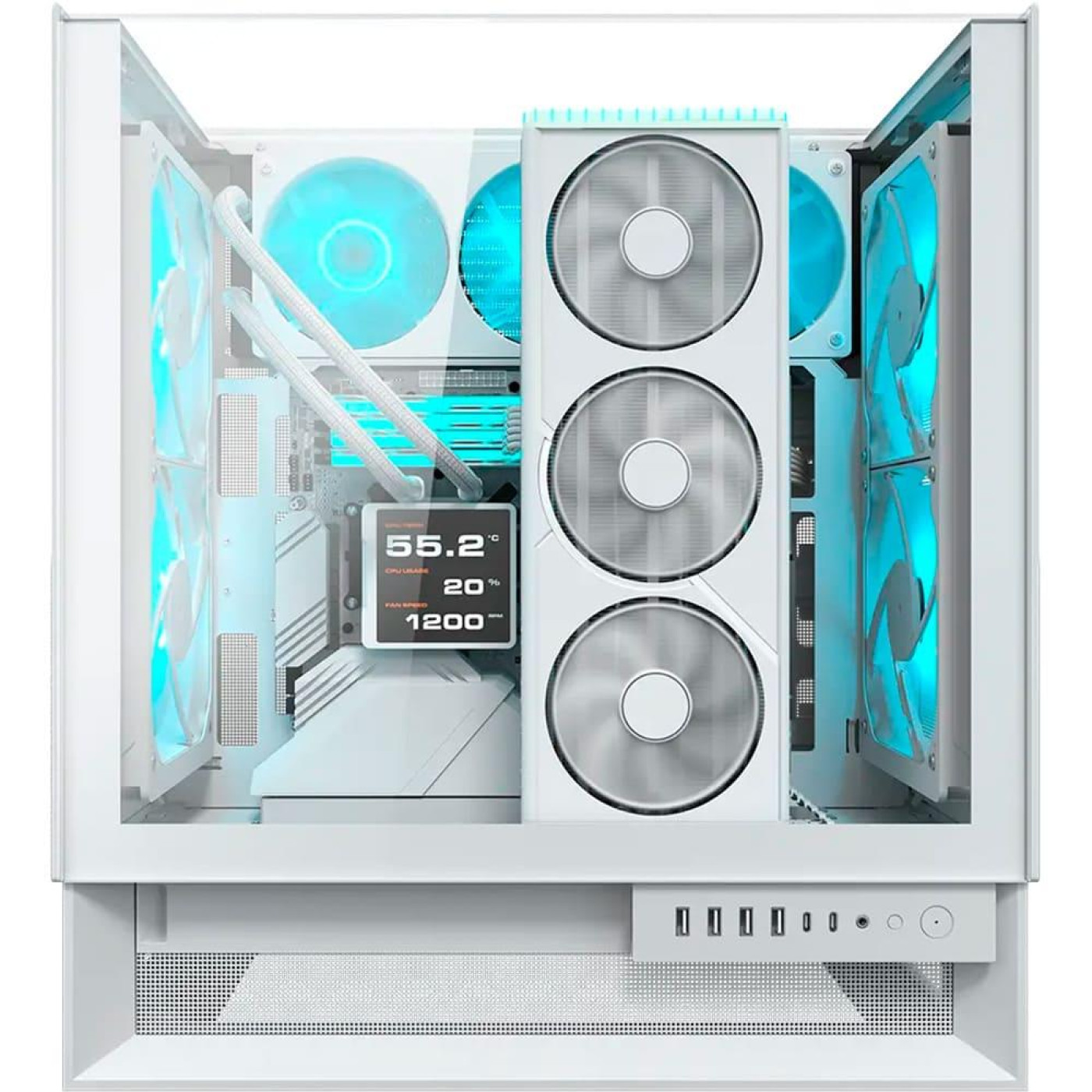 Корпус Cougar OmnyX RGB White (OMNY X RGB White) Без БП