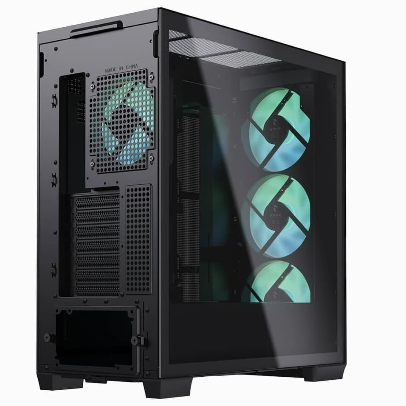 Корпус APNX Creator C1-R Black без БП (APCM-CR01243.11)