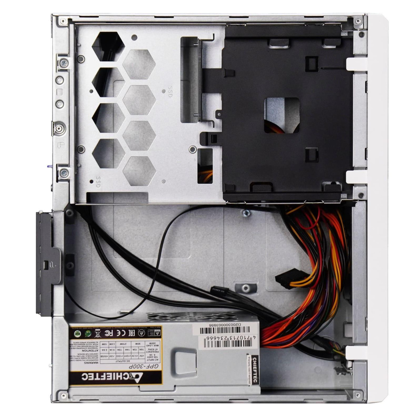 Корпус Chieftec UNI BE-10W-300 300W SLIM FF White (BE-10W-300)