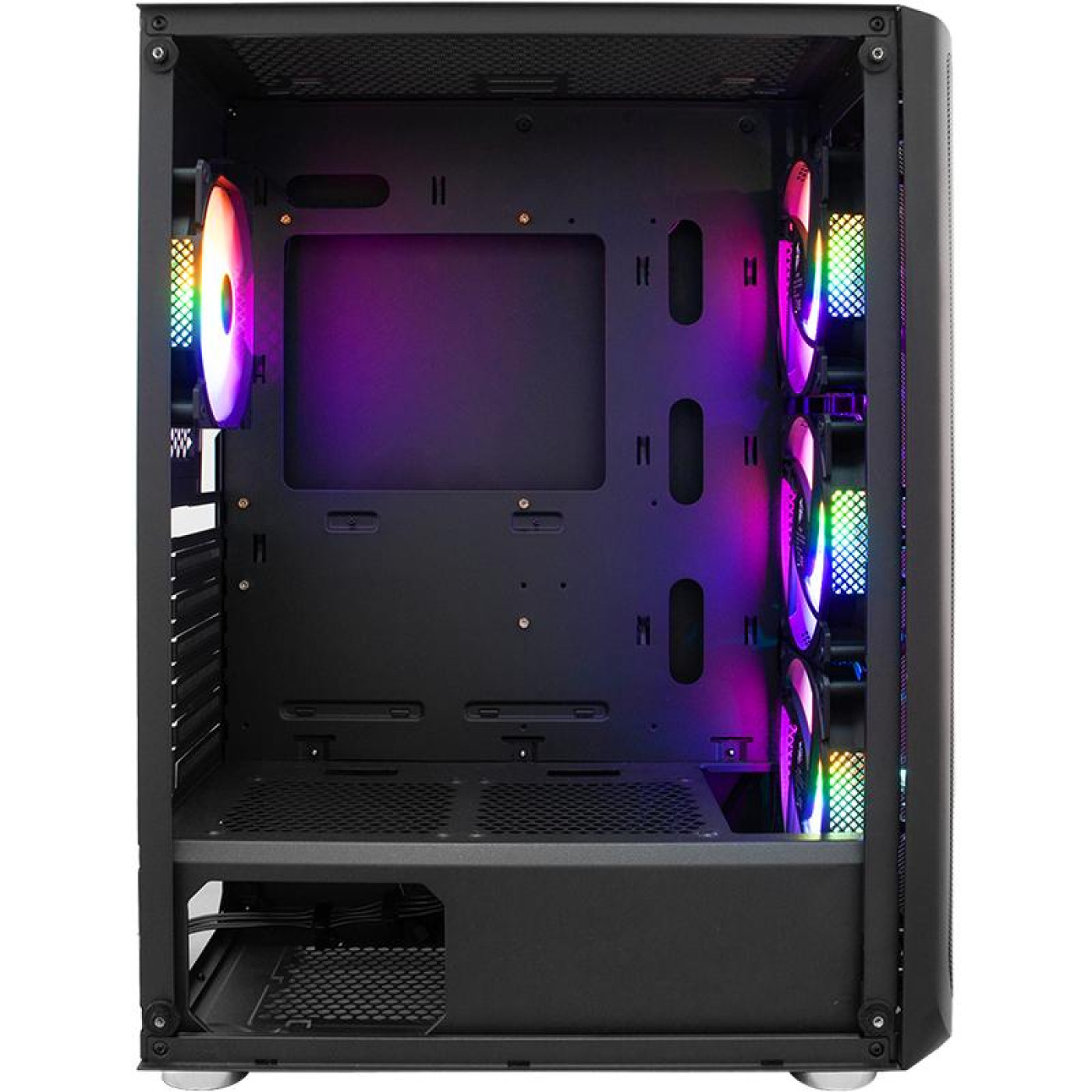 Корпус 1stPlayer X4-BK-4F1-PS-750FK-EU Black 750W (X4-BK-4F1-PS-750FK-EU) 750 Вт