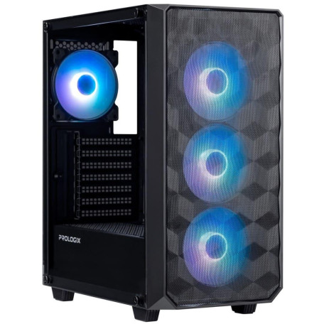Корпус ProLogix E120 Tempered Glass&Mesh Black (E120 Black)