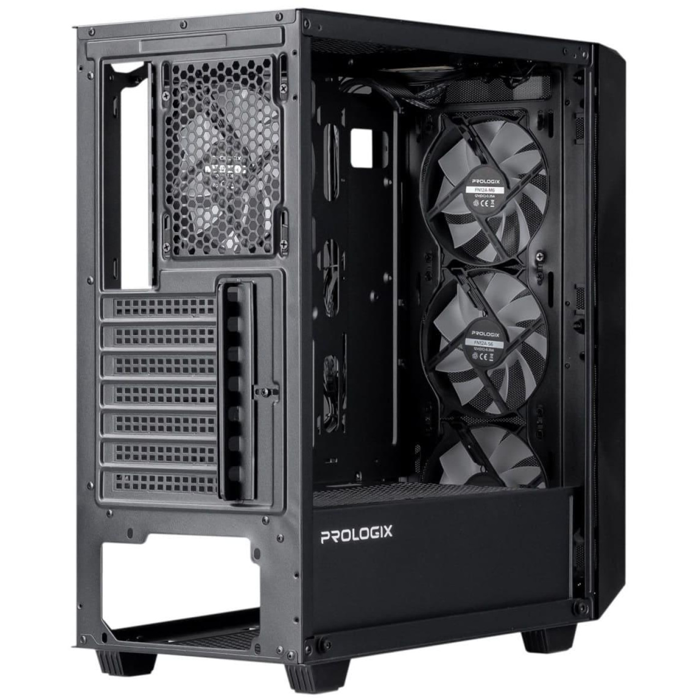 Корпус ProLogix E120 Tempered Glass&Mesh Black (E120 Black) Без БП