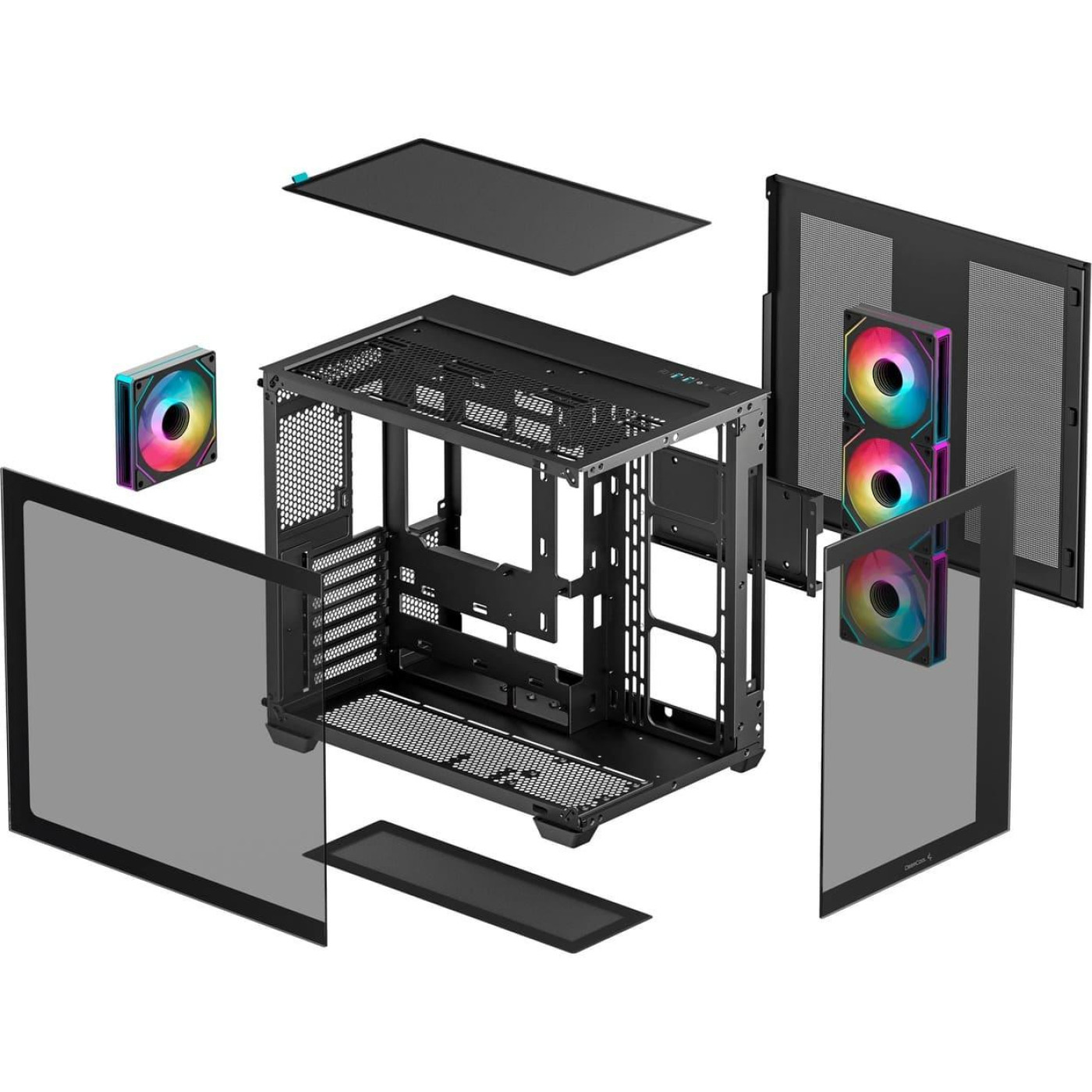 Корпус Deepcool CG530 4F Tempered Glass Black (R-CG530-BKADA4-G-1) Без БП
