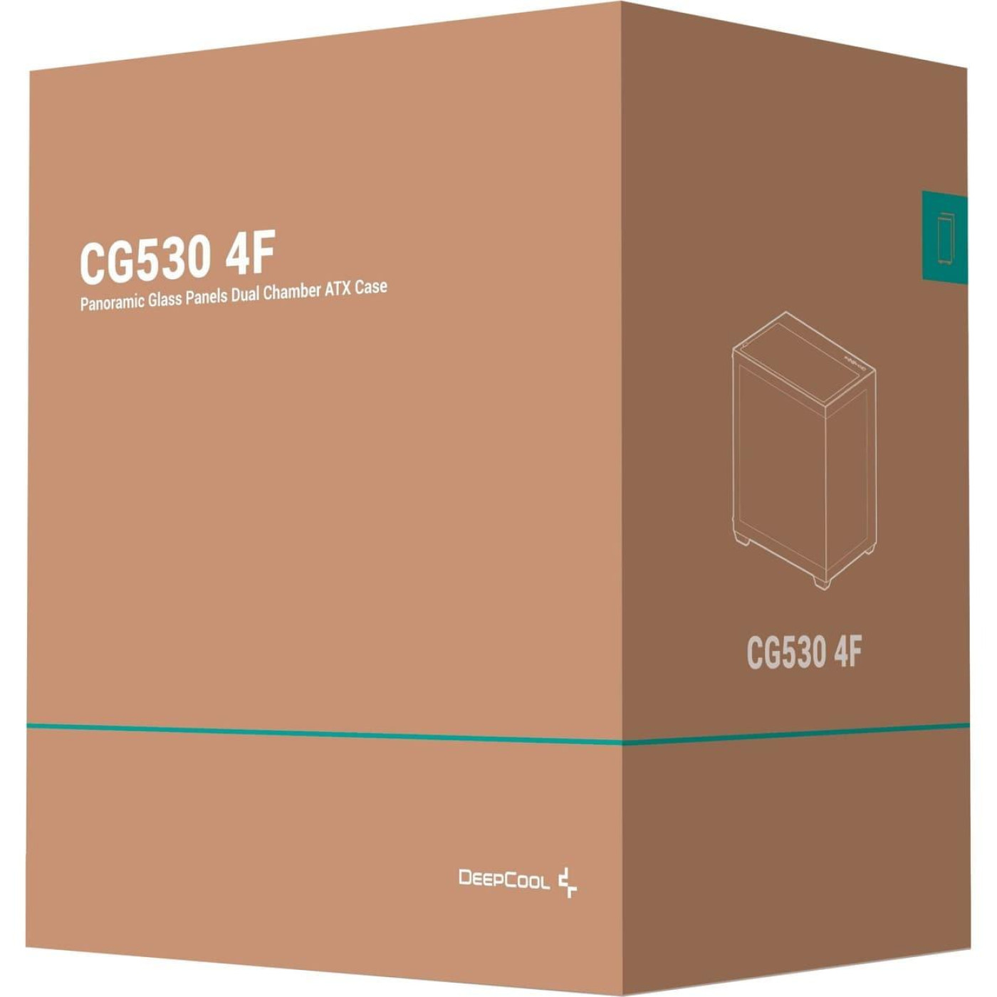 Корпус Deepcool CG530 4F Tempered Glass Black (R-CG530-BKADA4-G-1) Без БП